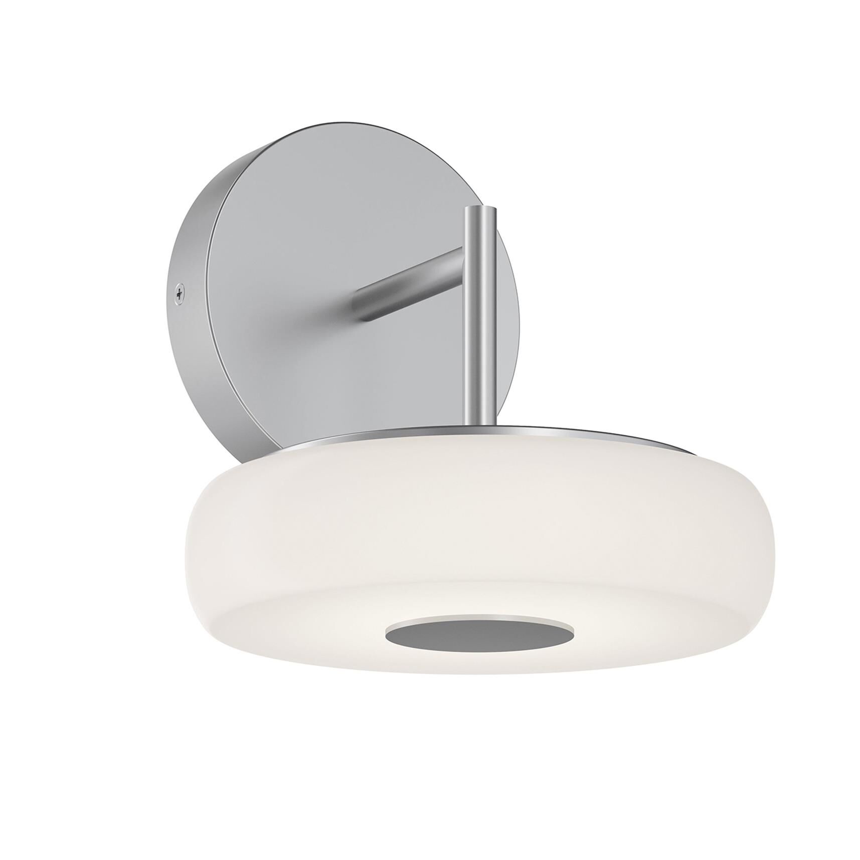 Shown in Satin Nickel finish and White shade