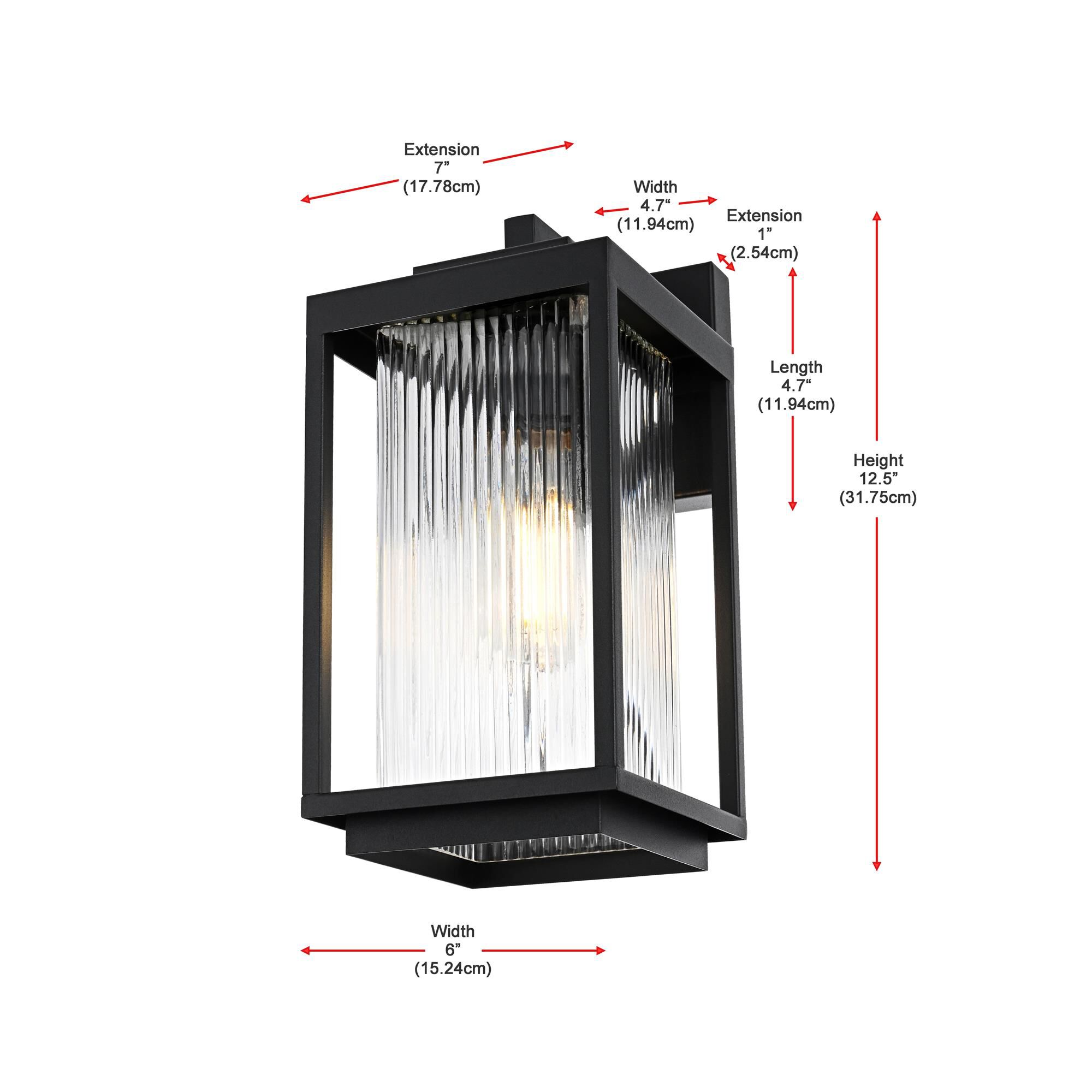 Ludlow 6 Inch Outdoor Wall Light by Elegant Lighting