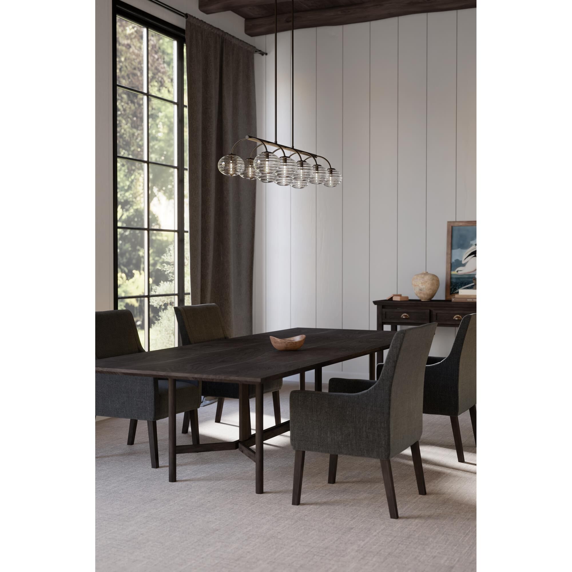 Lenora 47 Inch Linear Suspension Light by Metropolitan Lighting