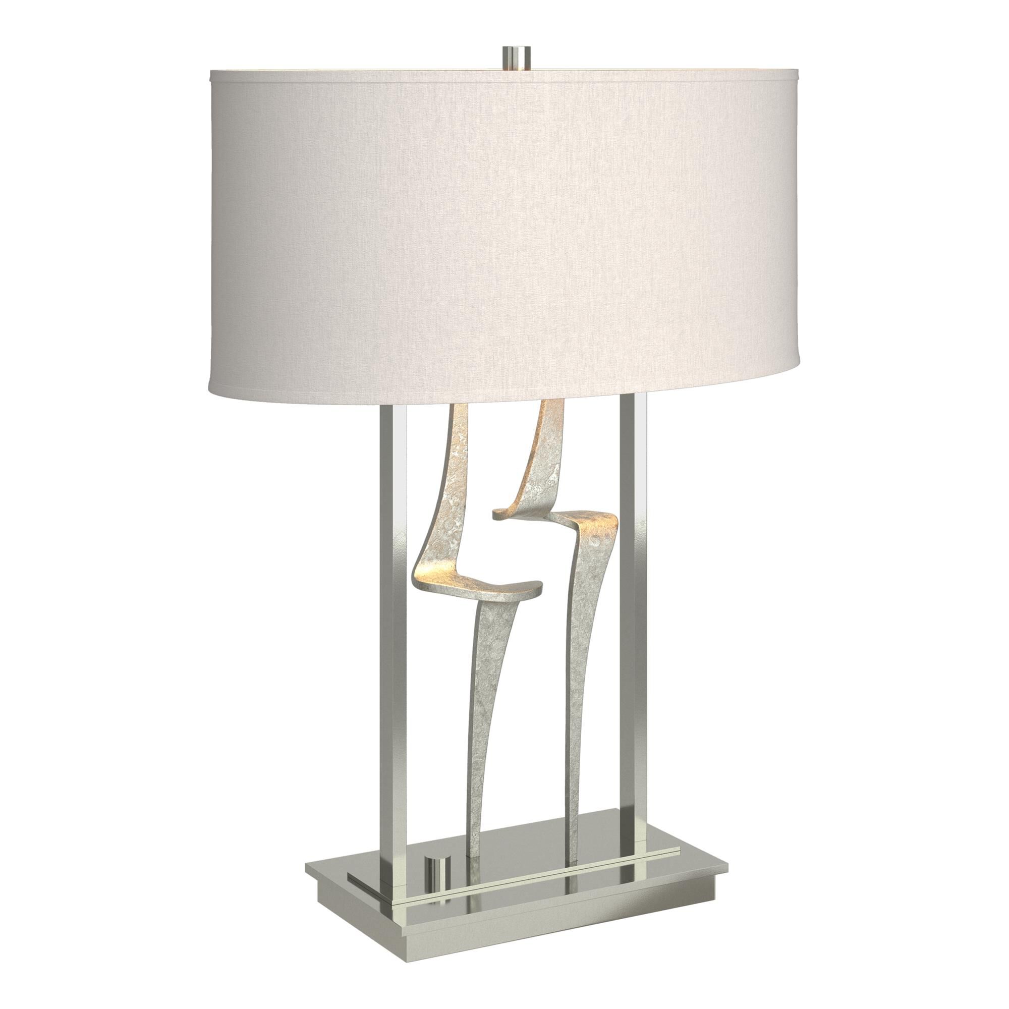 Shown in Sterling finish and Flax shade