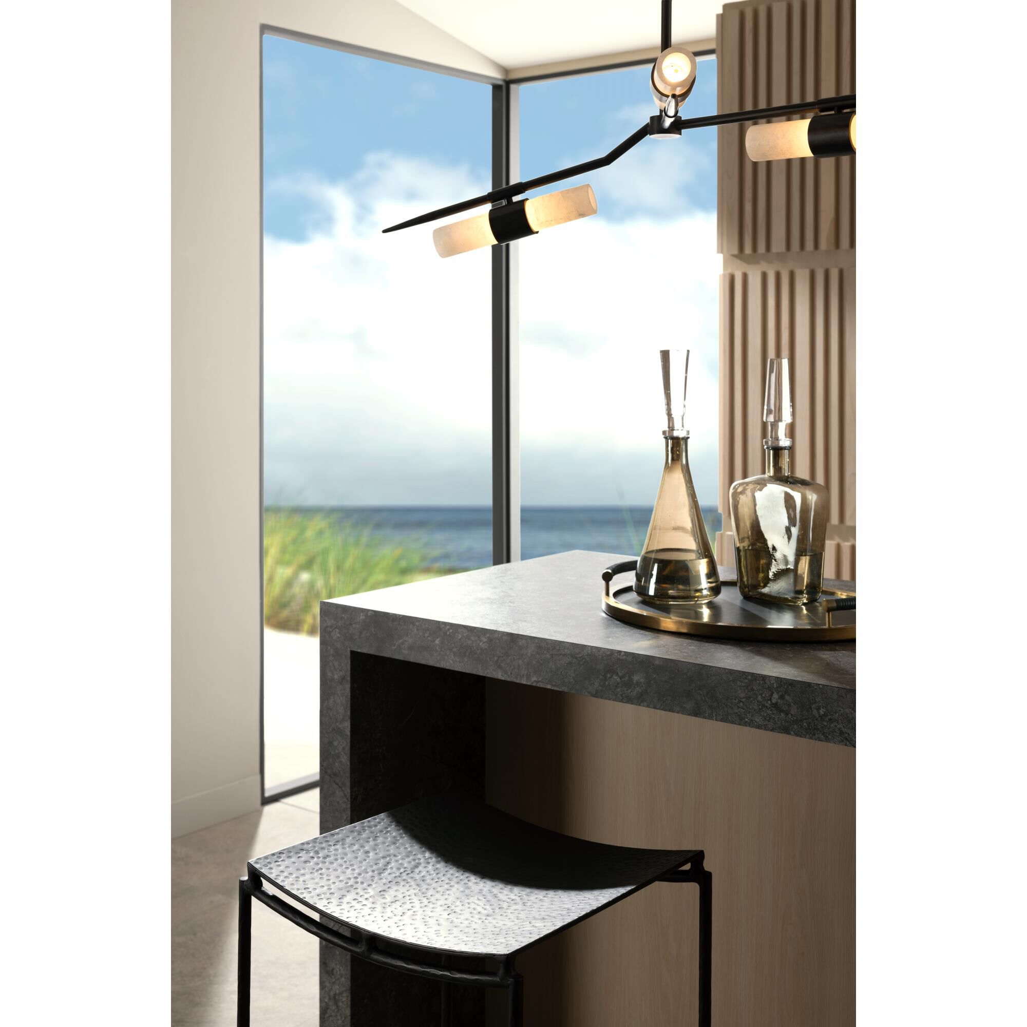 Travis 62 Inch 8 Light LED Linear Suspension Light by Arteriors Home