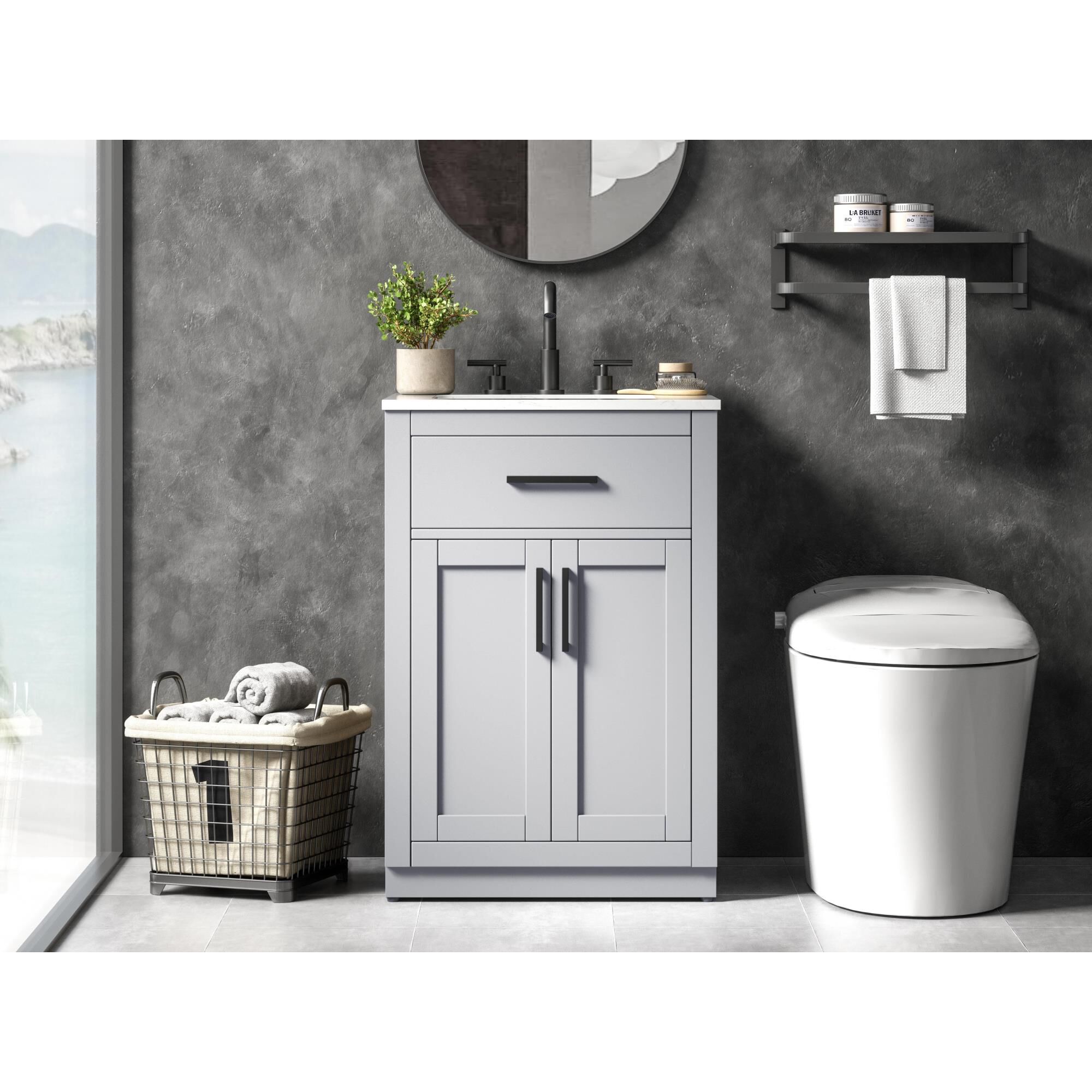 Alden 24 Inch Bath Vanity by Elegant Dcor