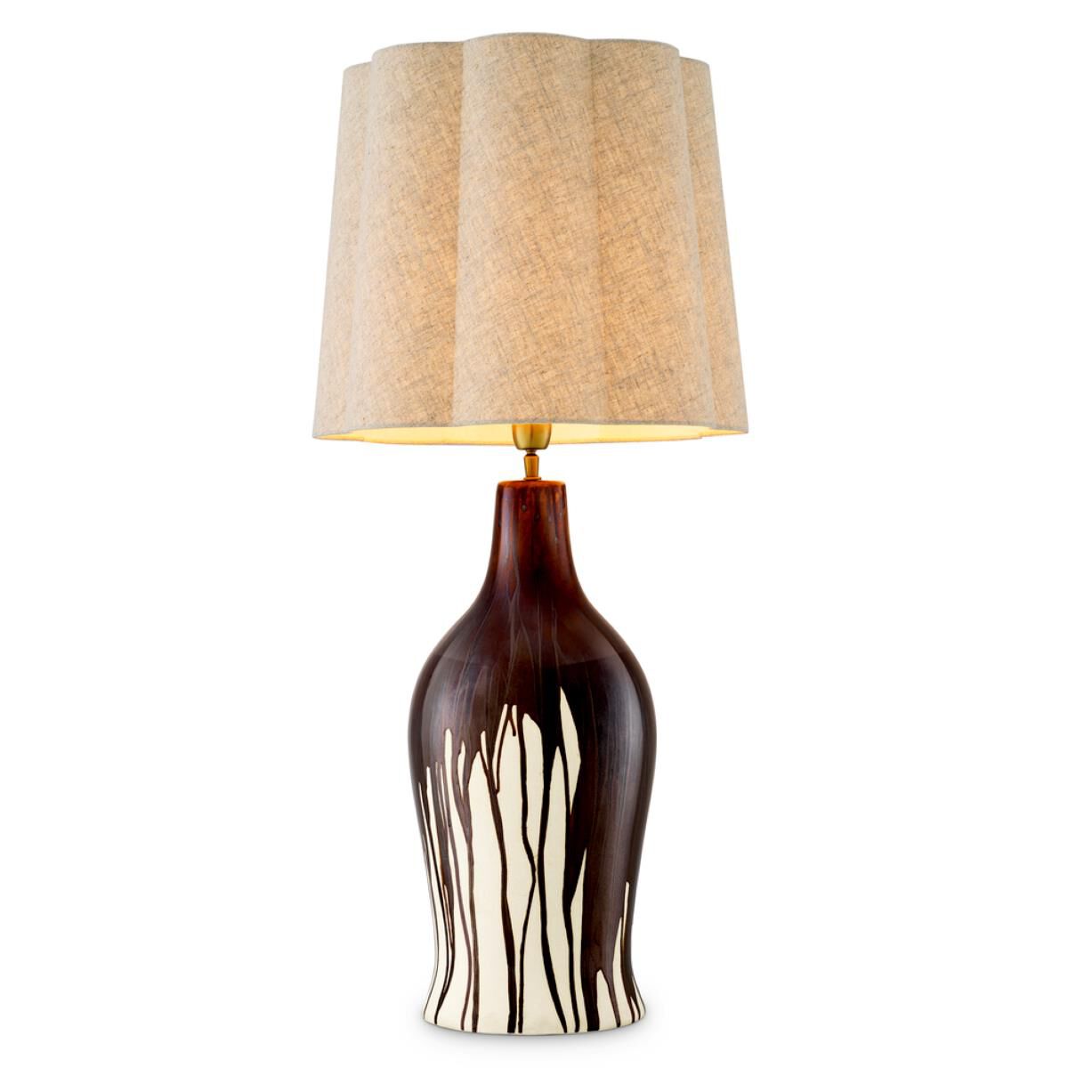 Shown in Brown Drip-Effect, Vintage Brass finish