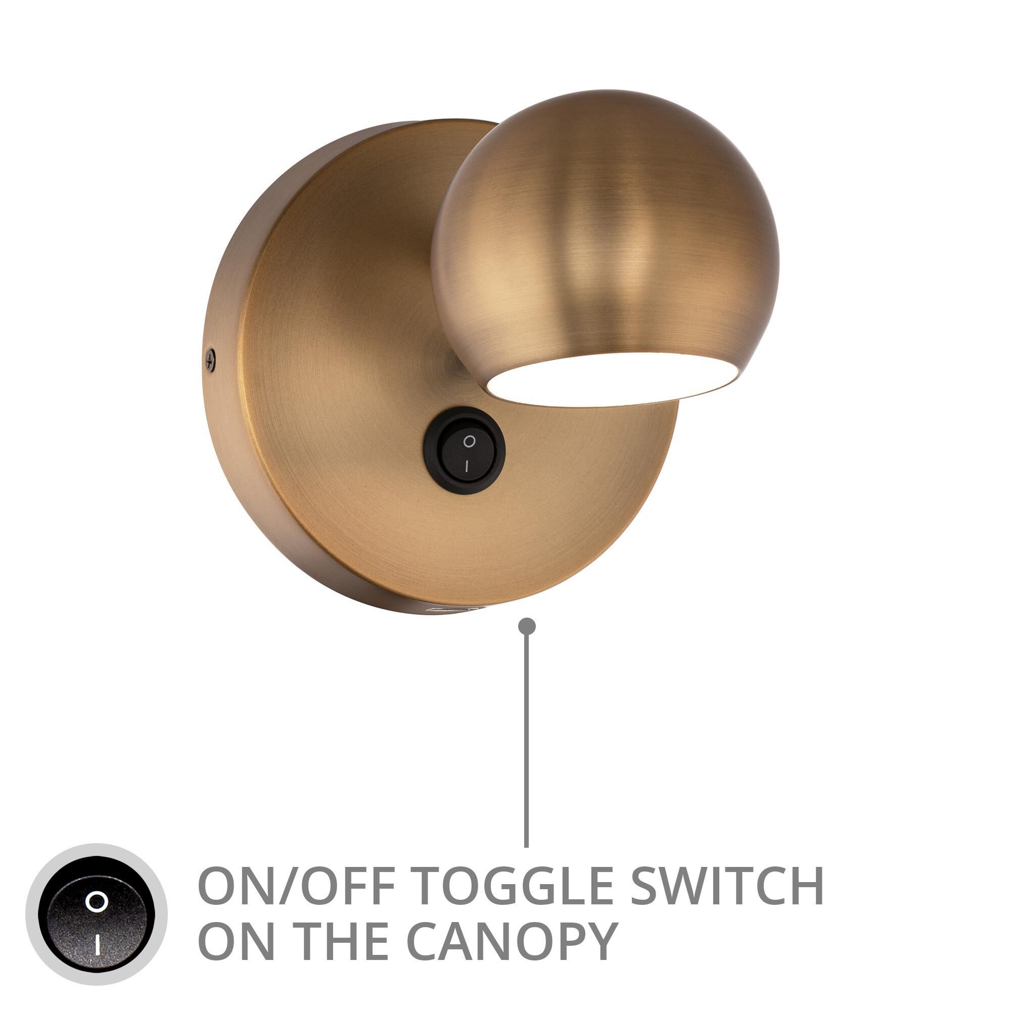 Shown in Aged Brass finish