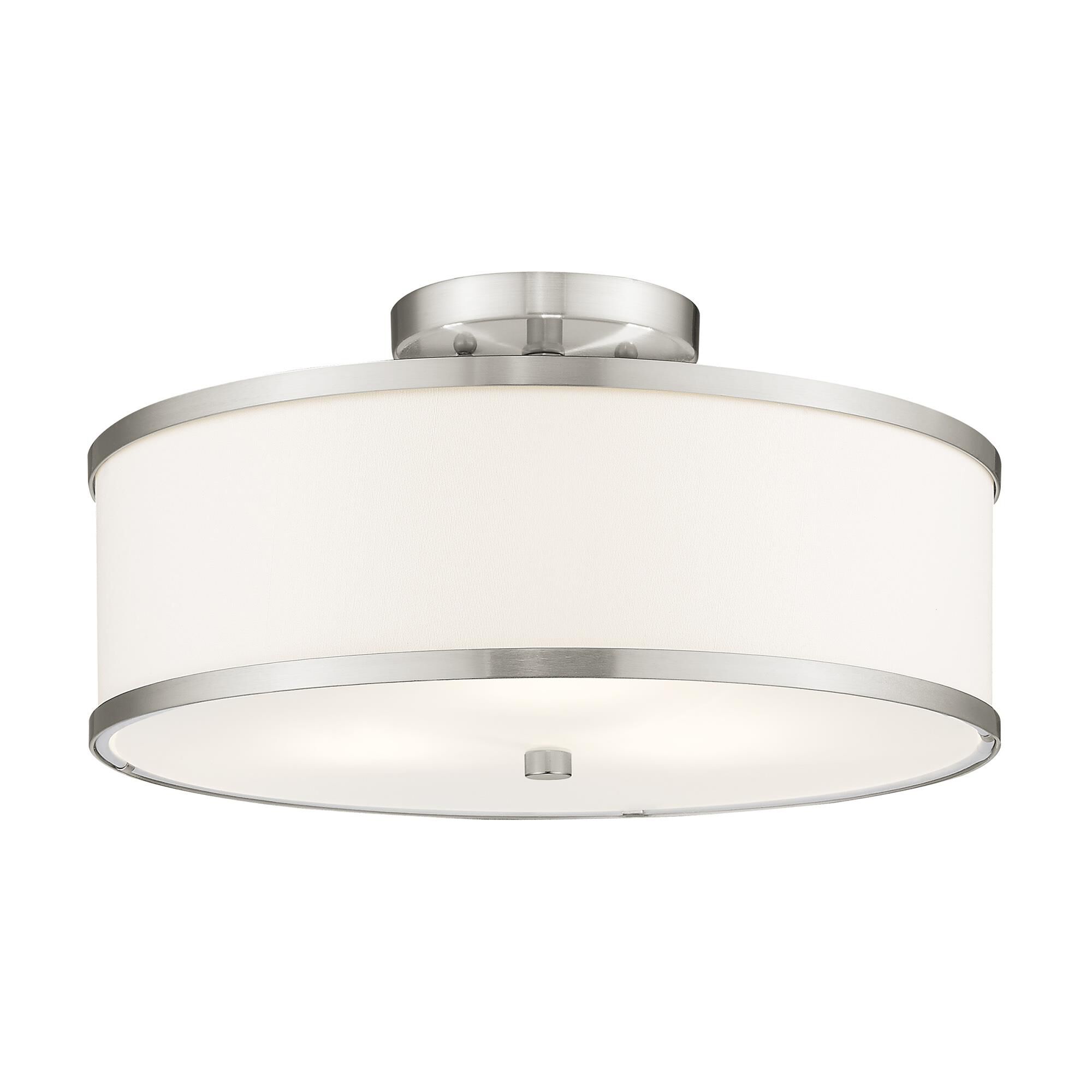 Park Ridge 15 Inch 3 Light Semi Flush Mount by Livex Lighting