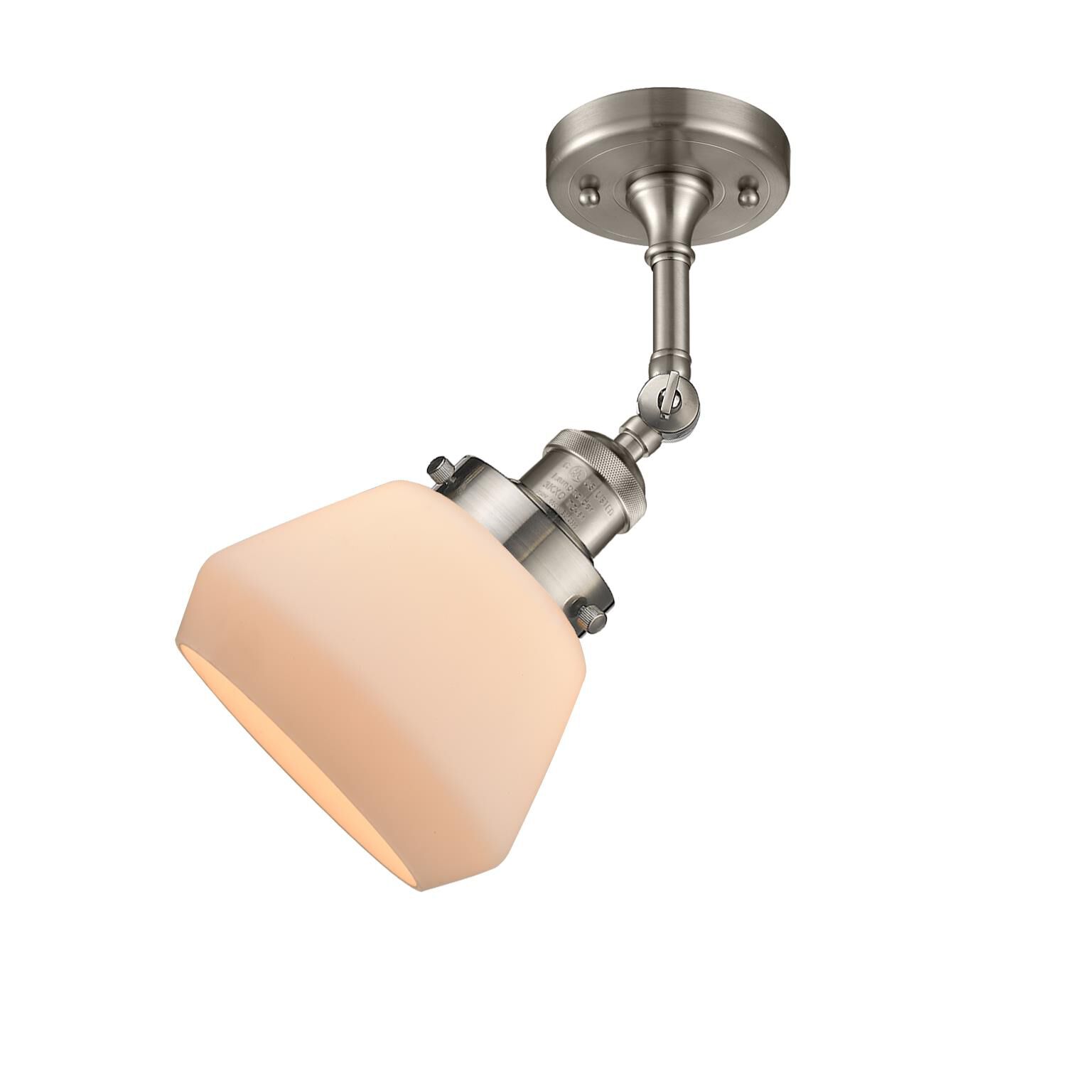 Bruno Marashlian Fulton 7 Inch 1 Light Semi Flush Mount by Innovations Lighting