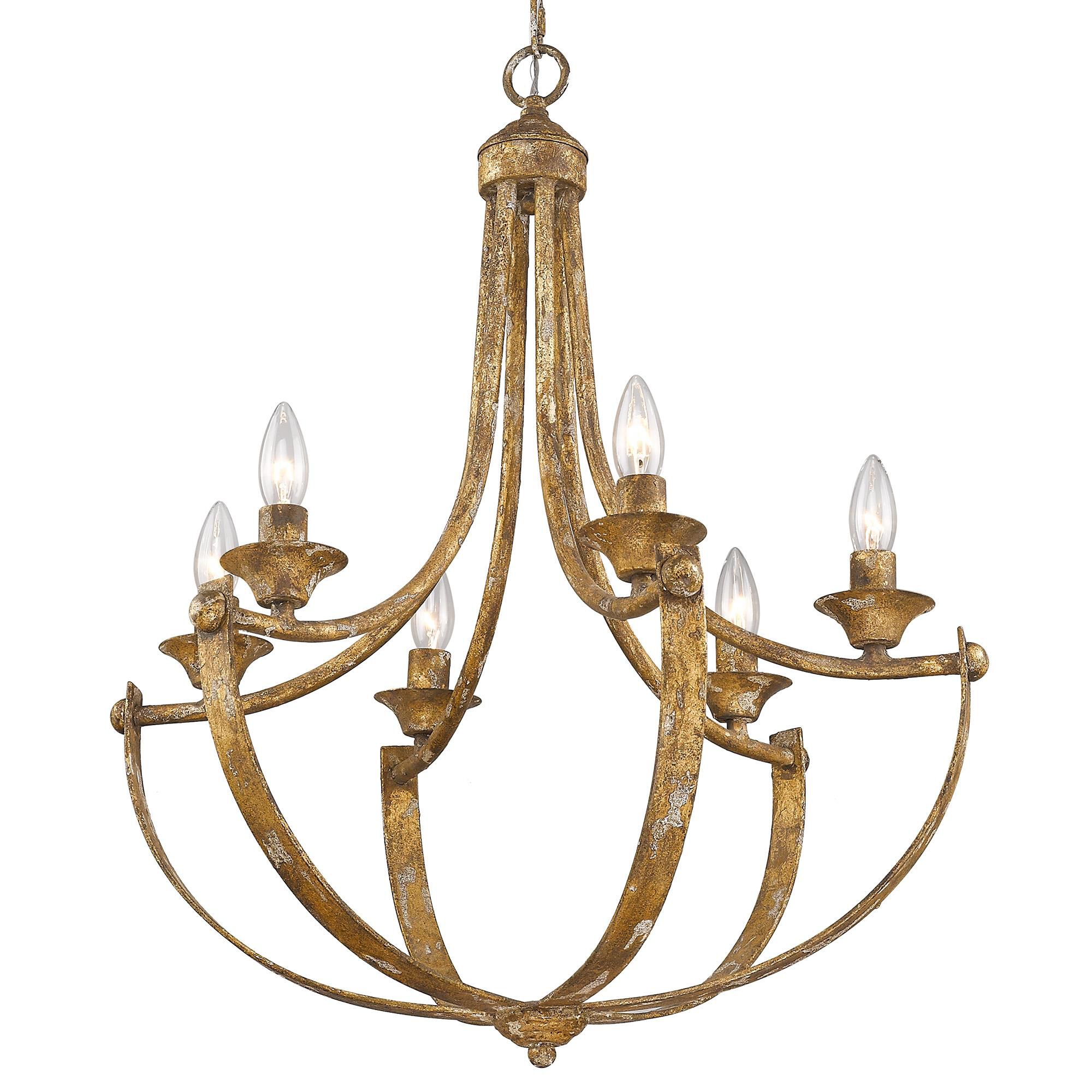 Victoria 24 Inch Chandelier by Golden Lighting