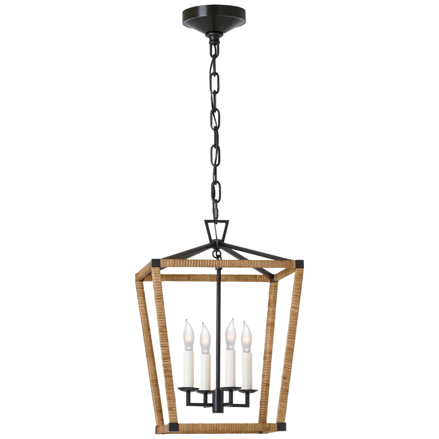Chapman & Myers Darlana Wrapped 12 Inch LED Cage Pendant by Visual Comfort Signature Collection