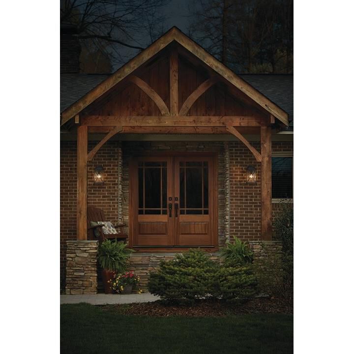 Shown in Weathered Zinc finish and Clear Seeded glass