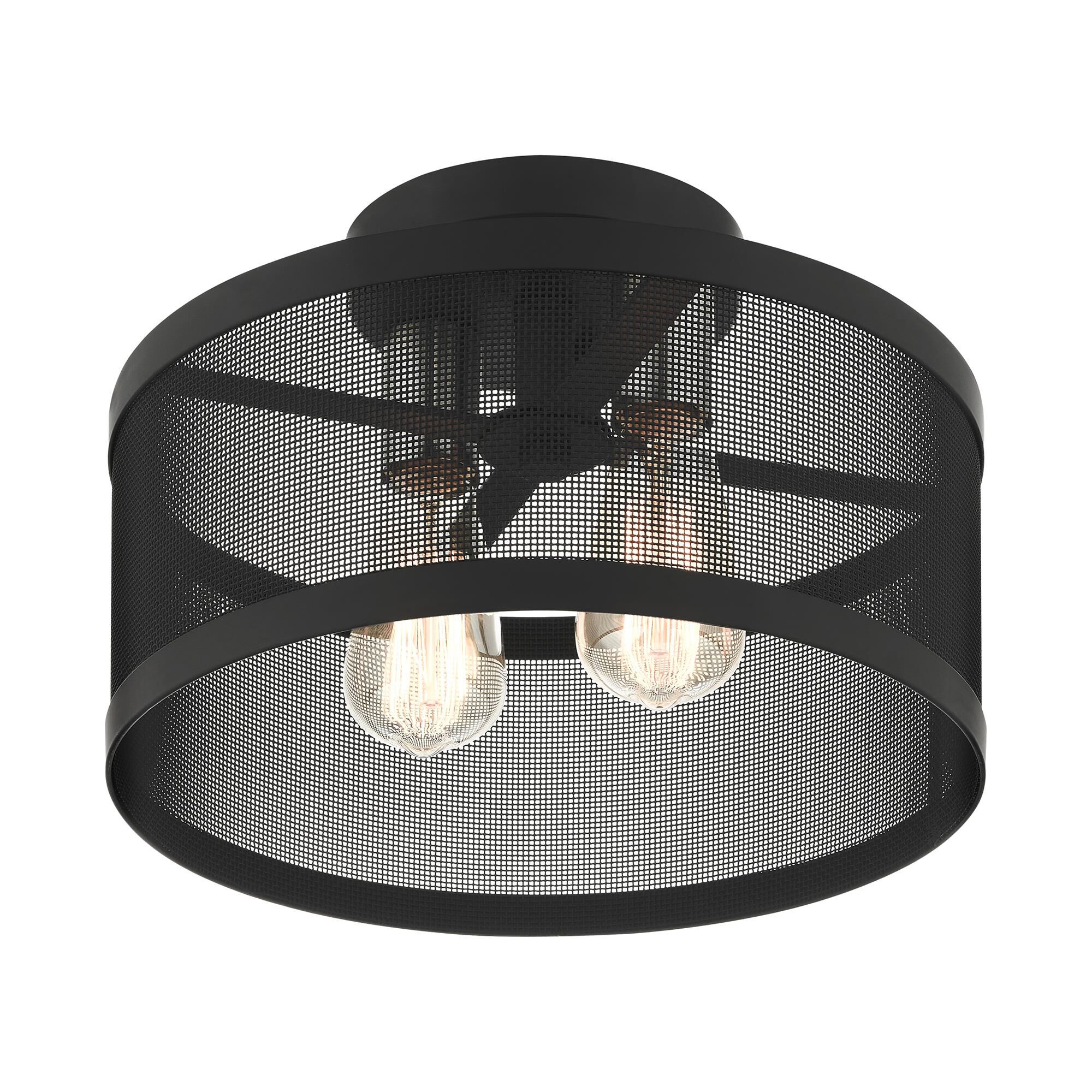 Industro 2 Light Semi Flush Mount by Livex Lighting