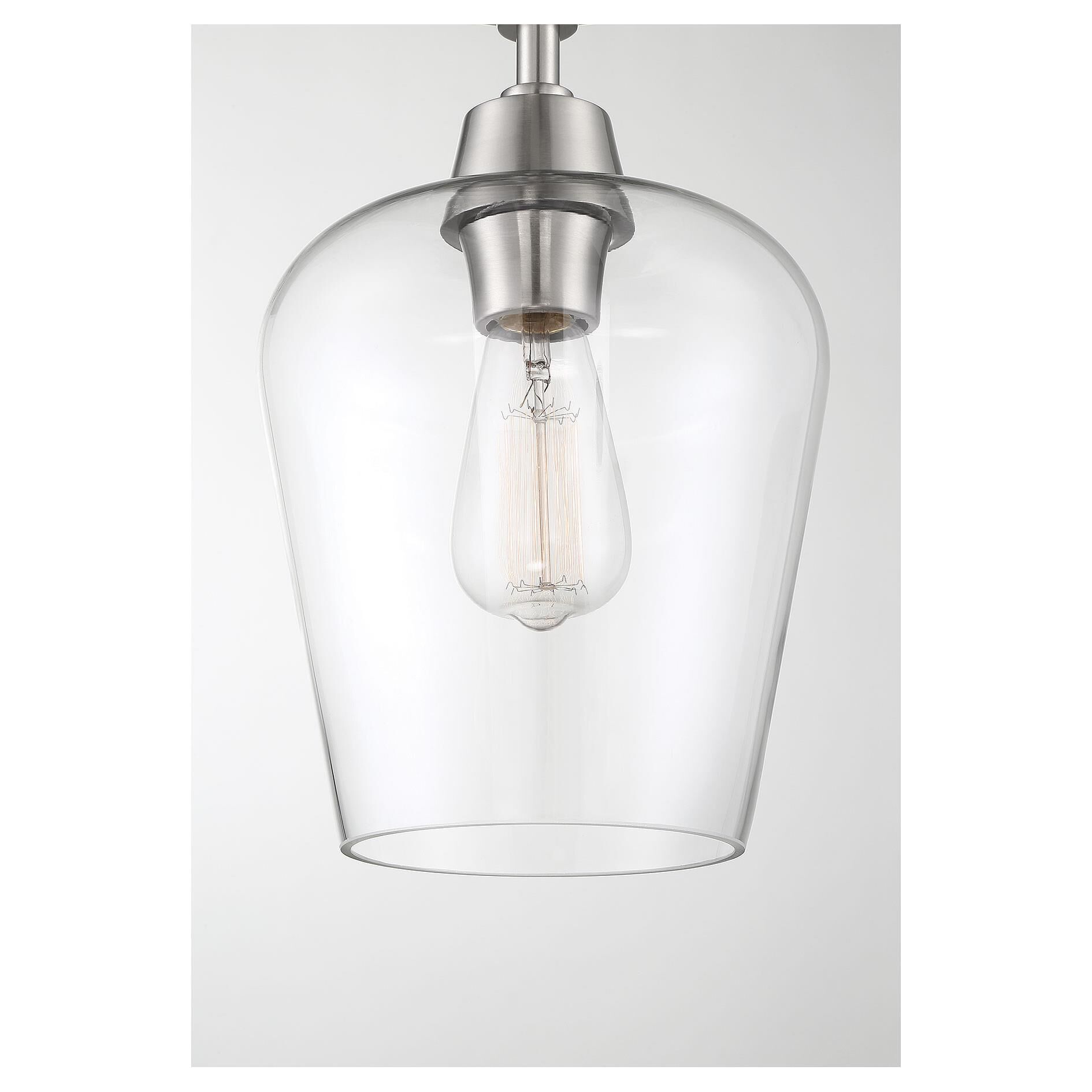 Octave 8 Inch 1 Light Semi Flush Mount by Savoy House