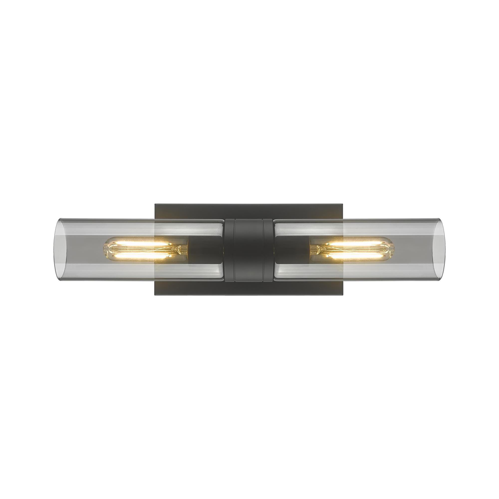 Shown in Matte Black finish and Plated Smoke glass