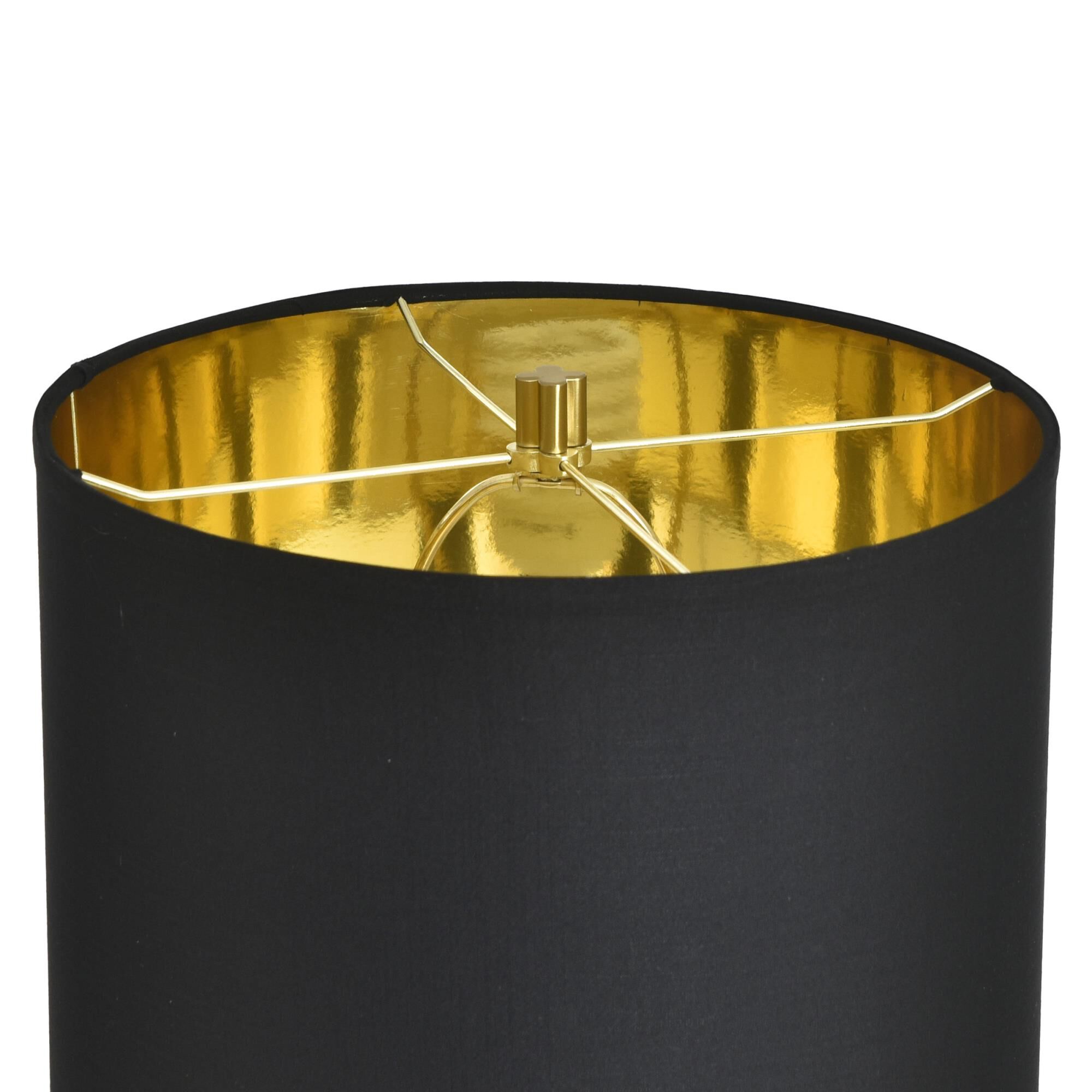 Shown in Black, White and Gold Leaf finish and Black shade