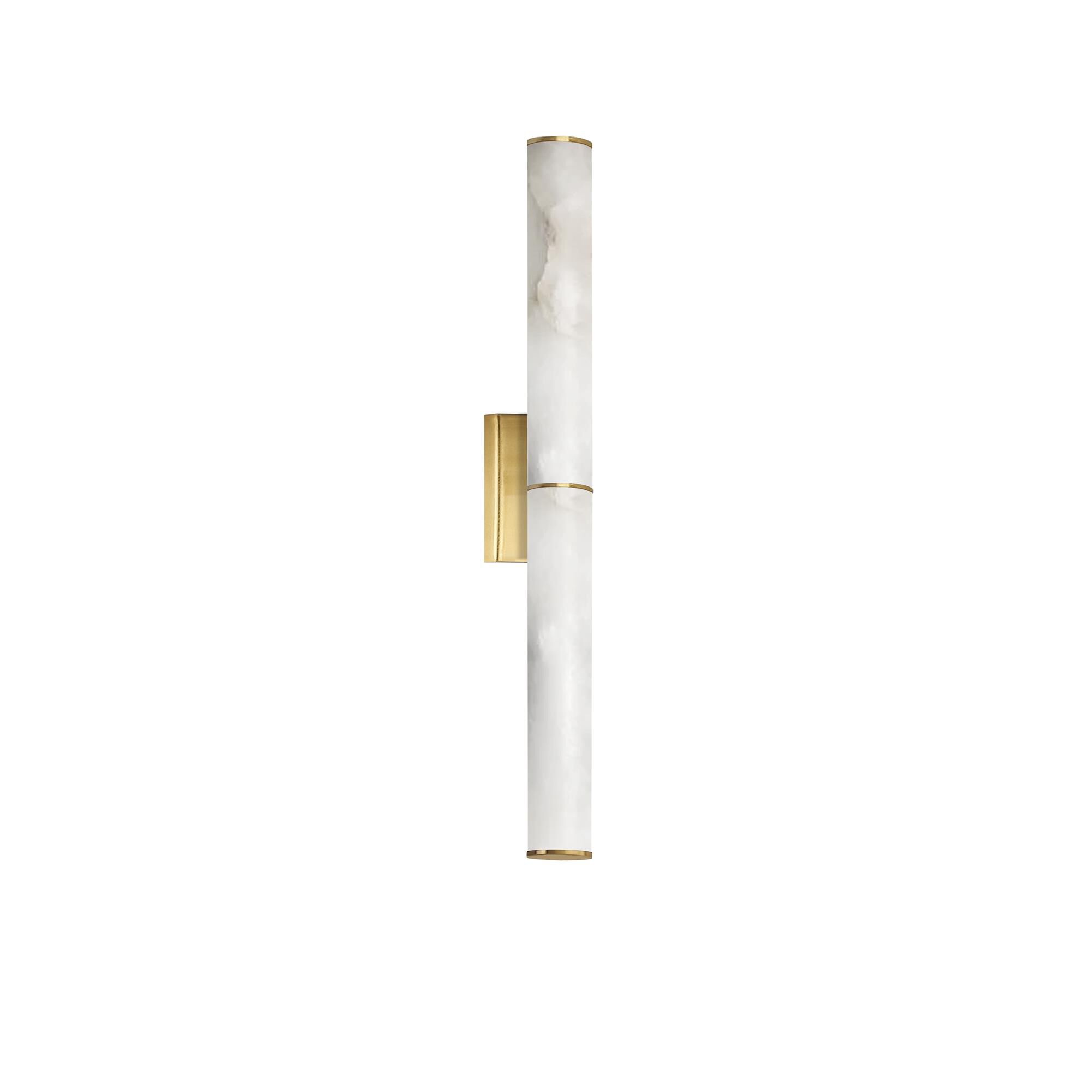 Shown in Aged Brass finish and White shade