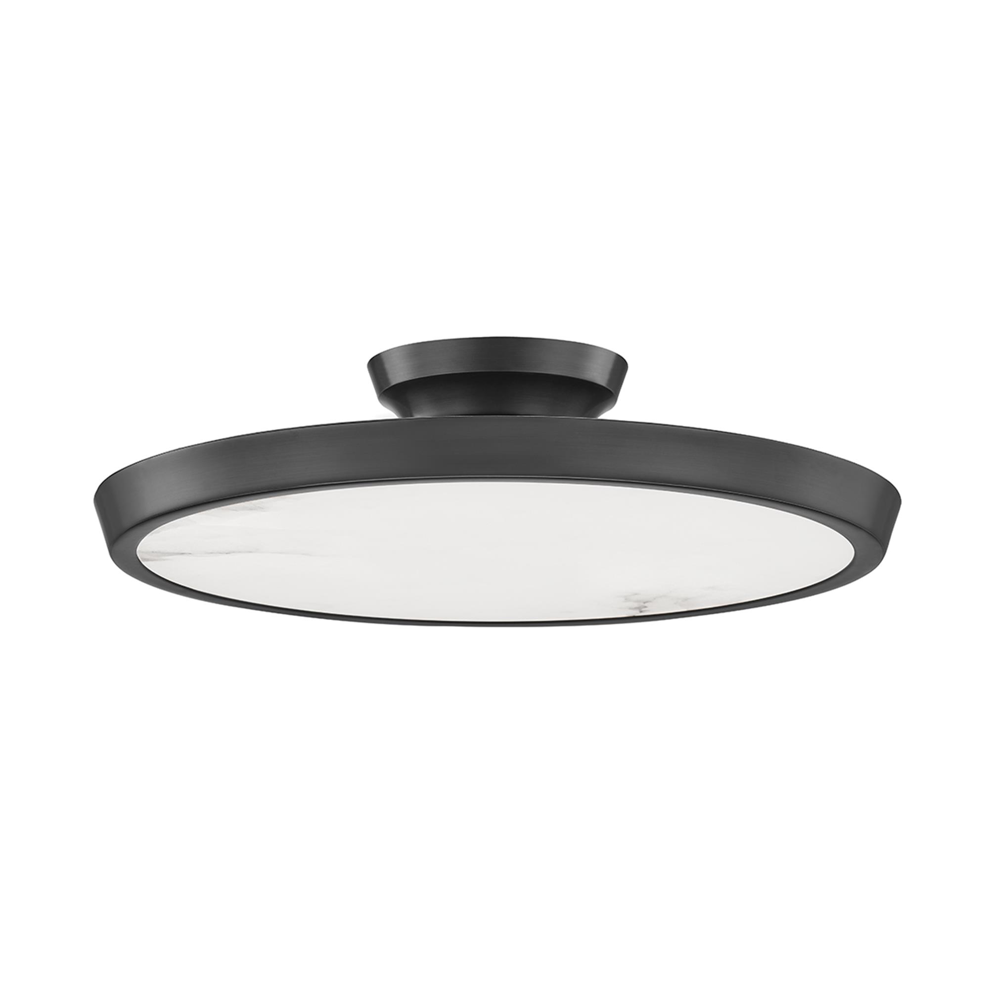 Draper 16 Inch Semi Flush Mount,