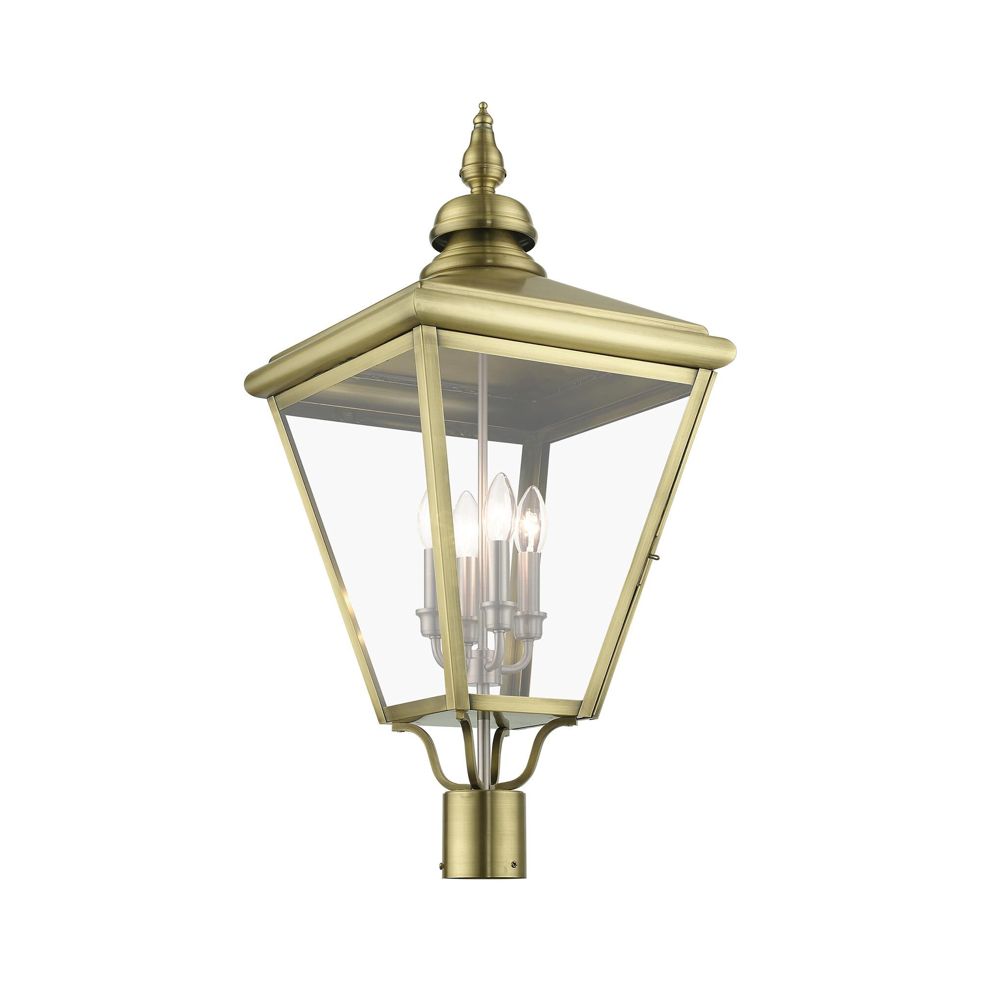 Adams 31 Inch Tall 4 Light Outdoor Post Lamp by Livex Lighting