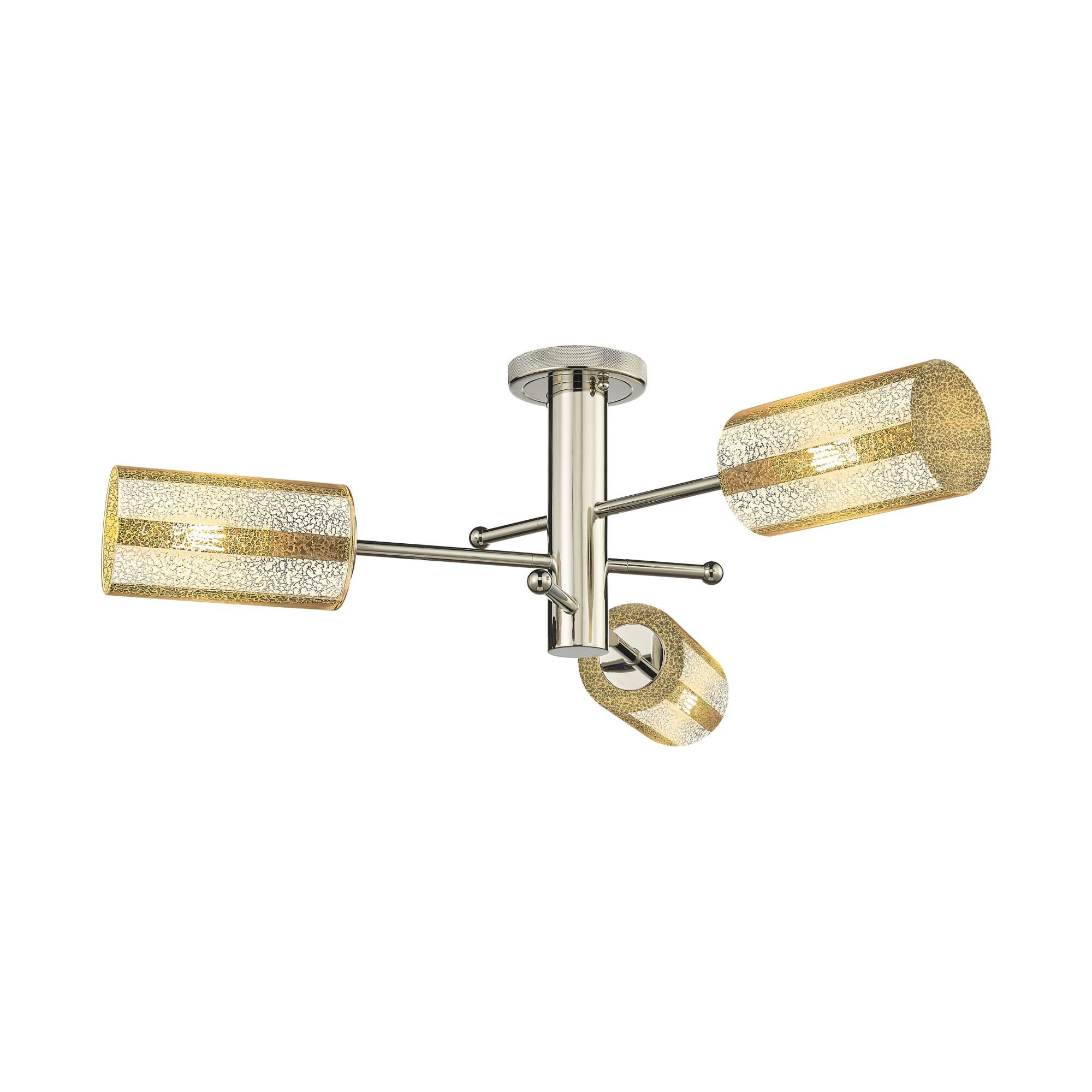 Shown in Polished Nickel finish and Mercury shade