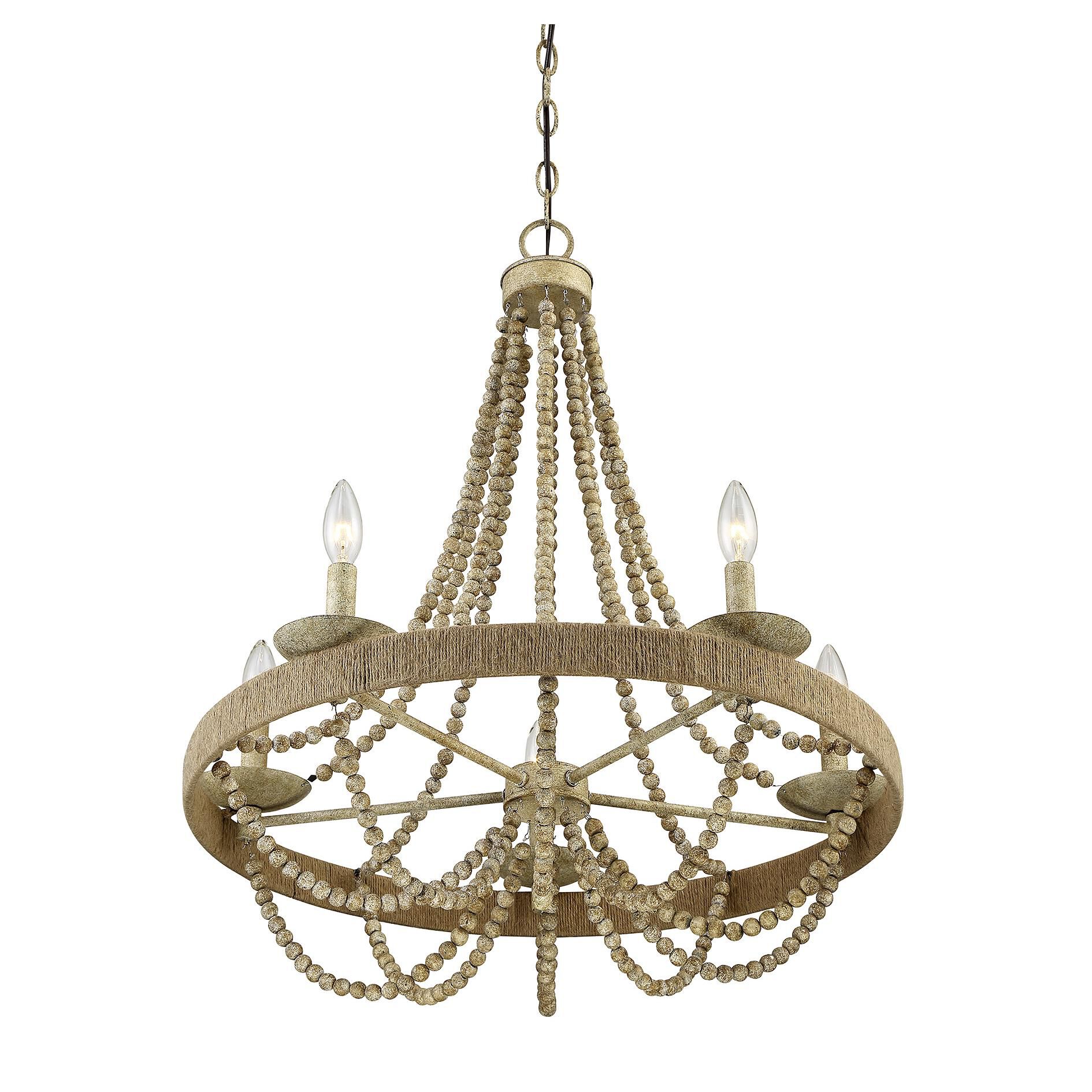26 Inch 5 Light LED Chandelier by Meridian Lighting