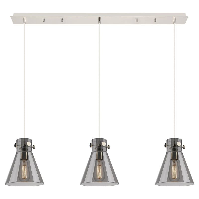 Bruno Marashlian Newton Cone 39 Inch 3 Light Linear Suspension Light by Innovations Lighting