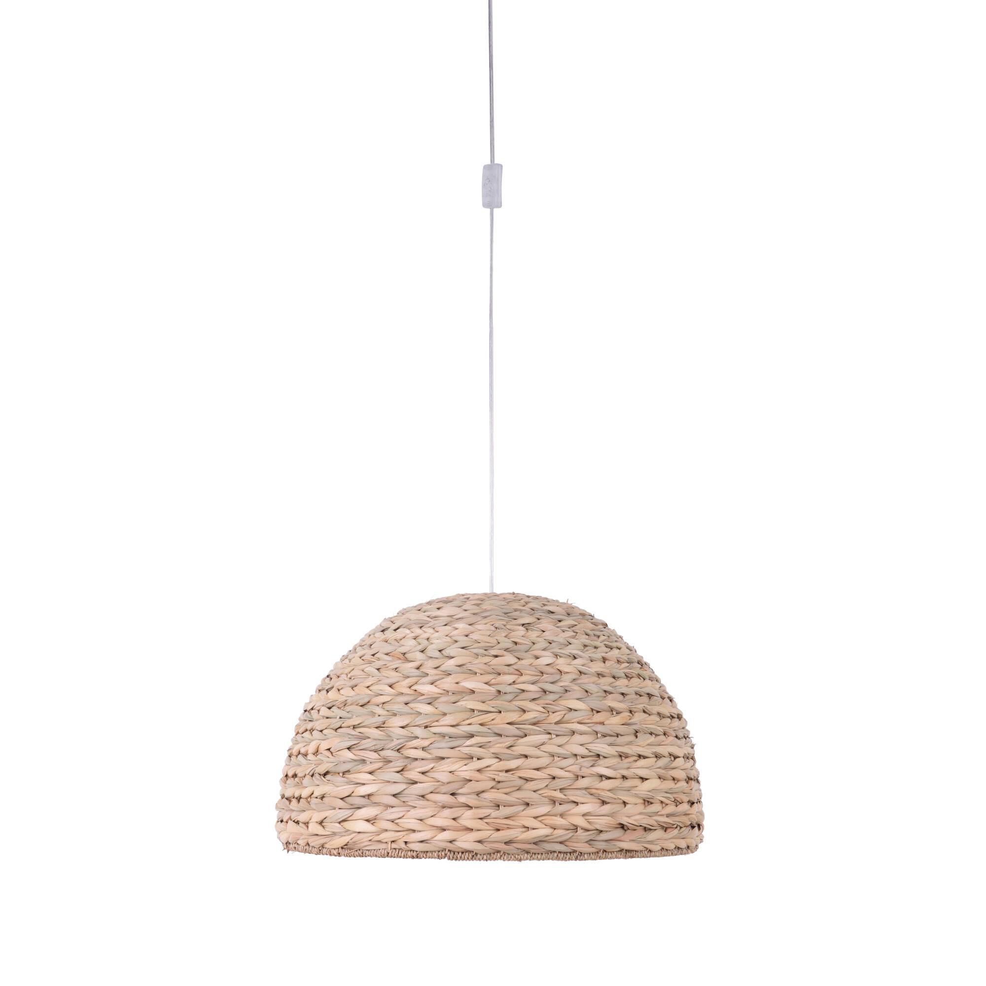 Shown in Natural finish and Dome glass