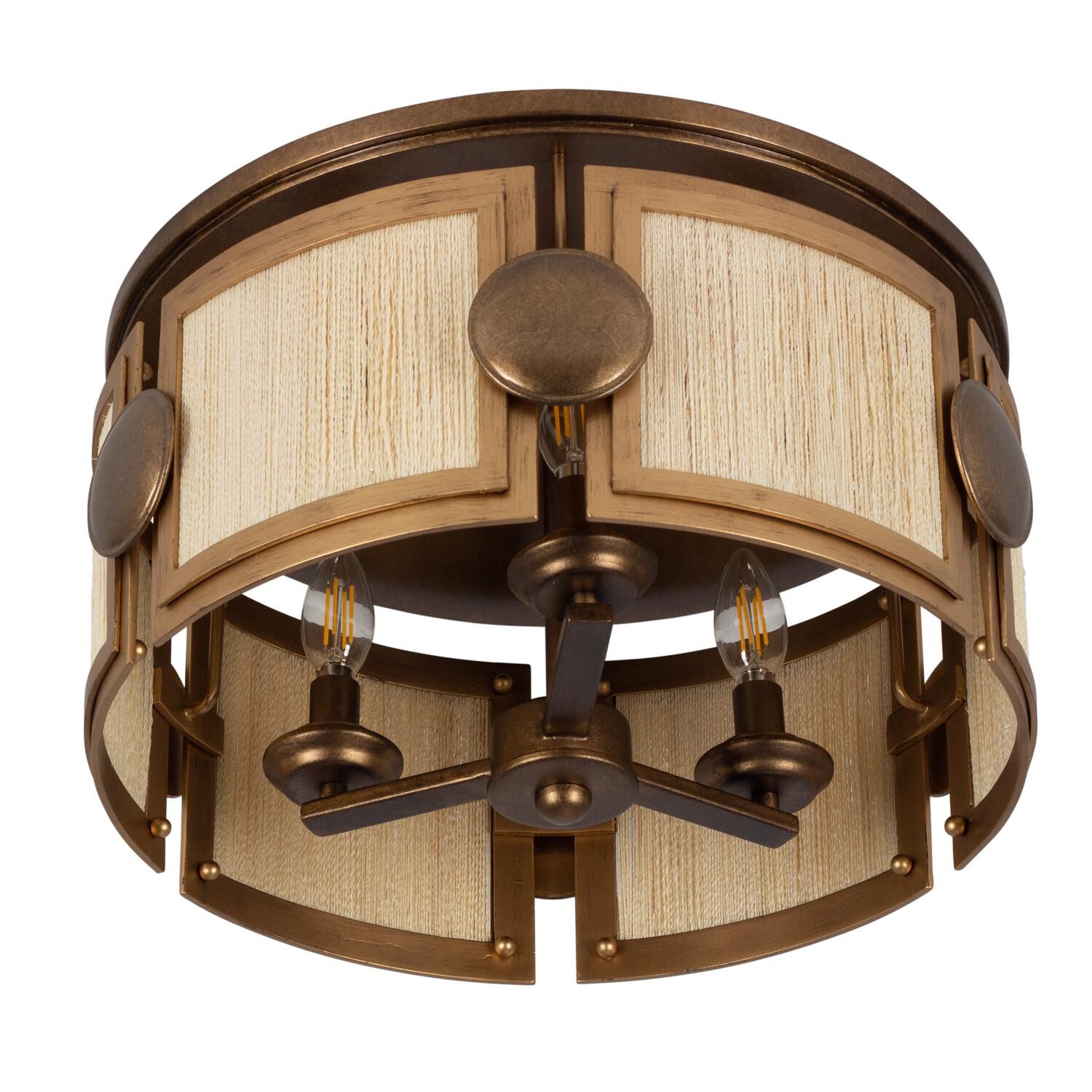 Shown in Pearlized Antique Brass and Modern Gold finish