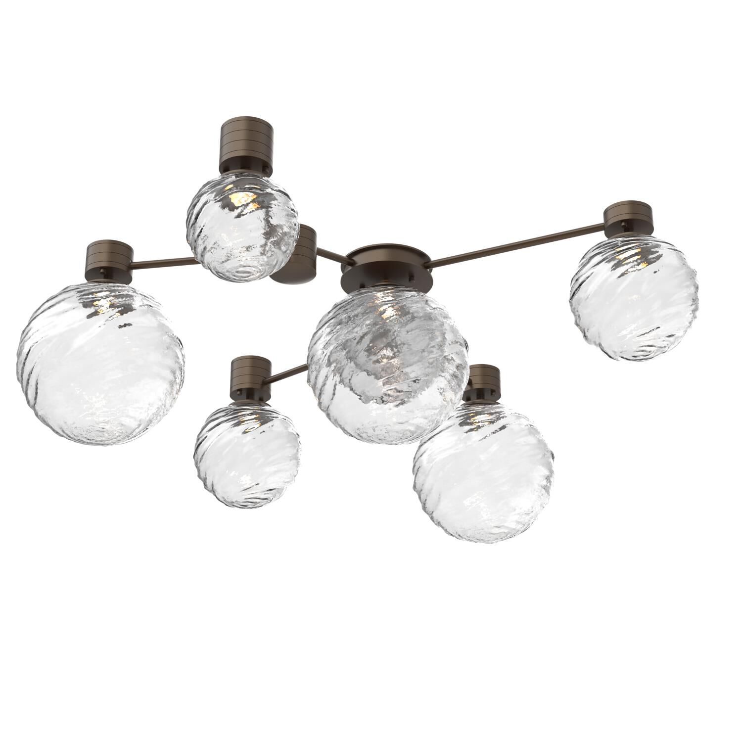 Shown in Flat Bronze finish and Clear glass