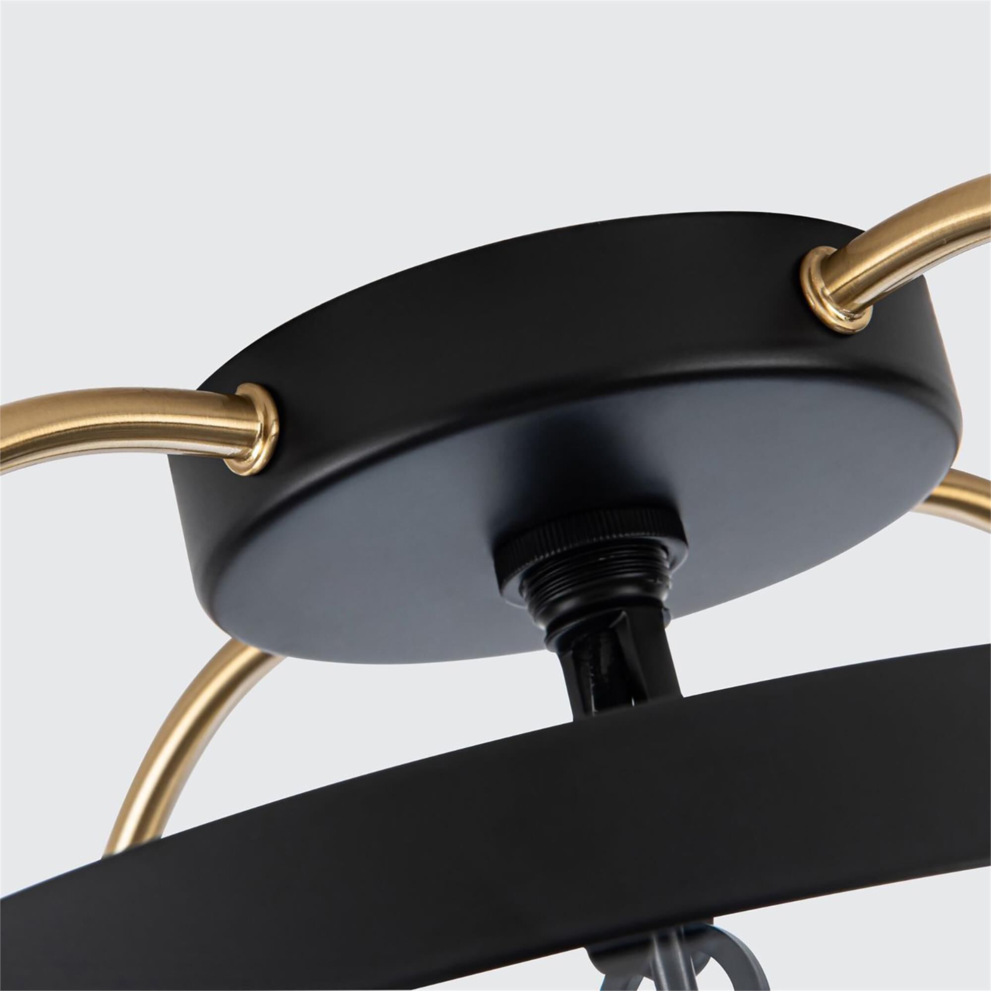Kevin Kraemer Bonita 13 Inch Semi Flush Mount,