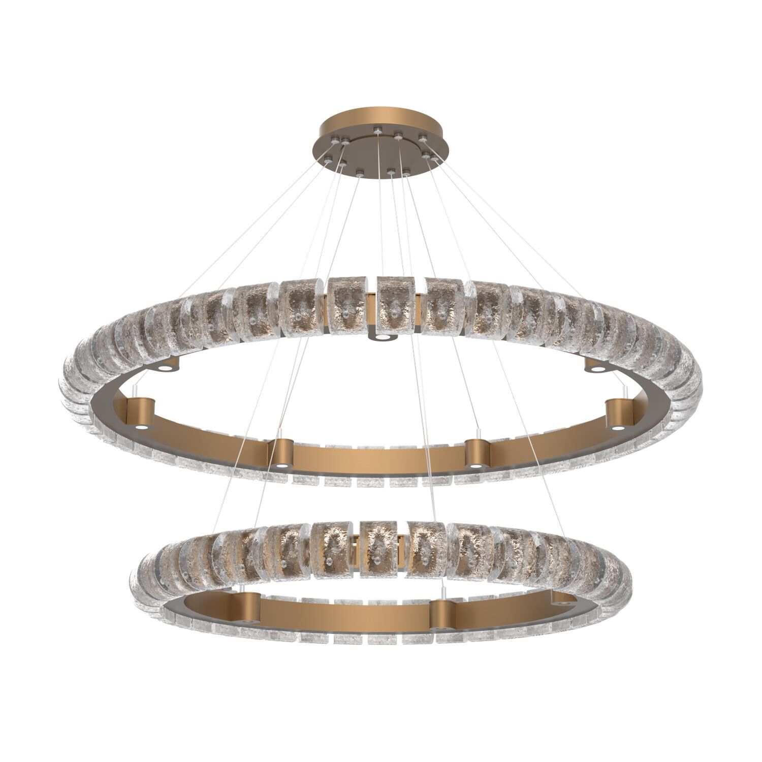 Shown in Novel Brass finish and Clear glass