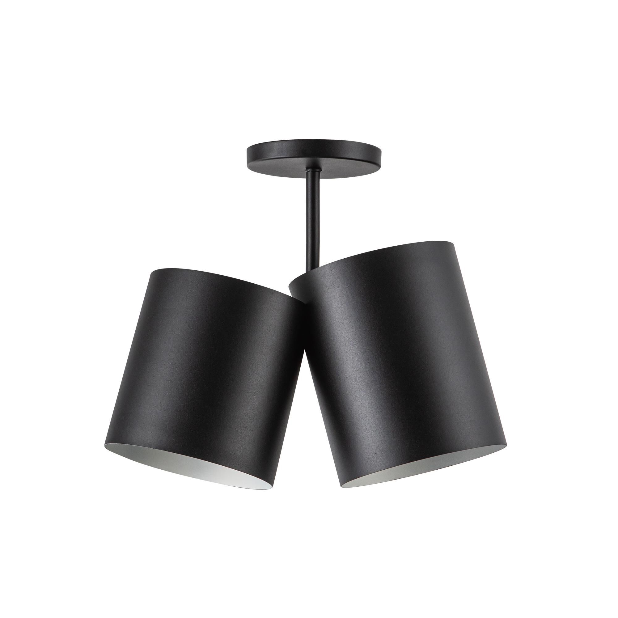 Shown in Black finish and Steel shade