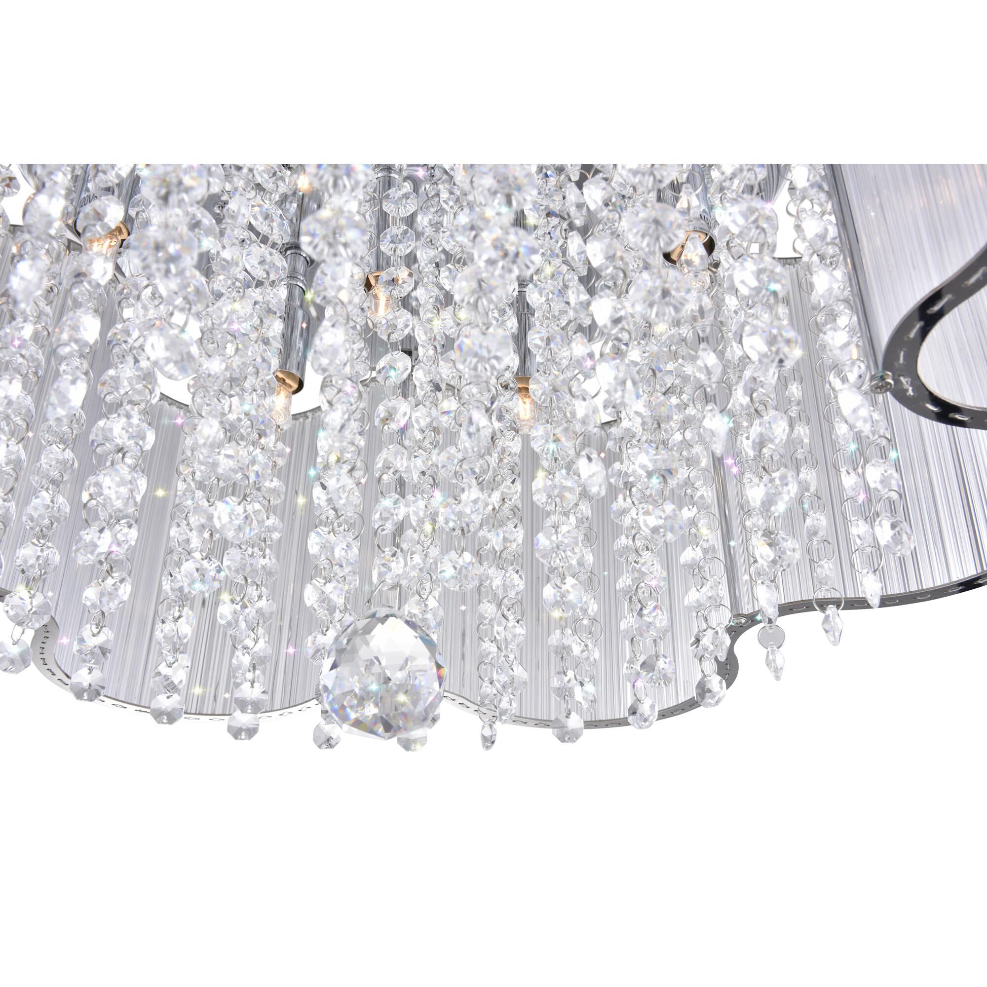 Shown in Chrome finish and K9 Clear crystal and Clear shade