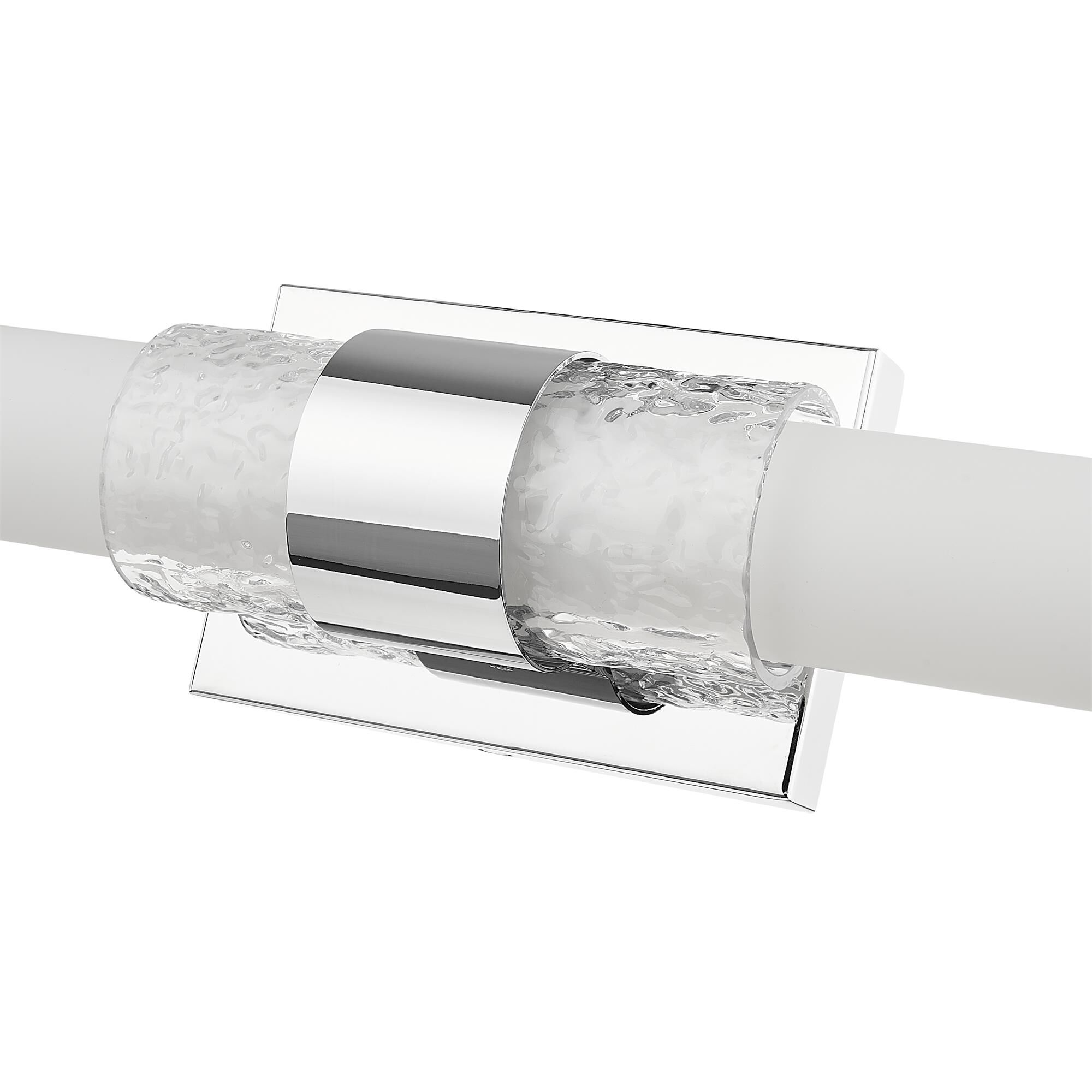 Shown in Chrome finish and Matte Opal glass and Matte Opal shade