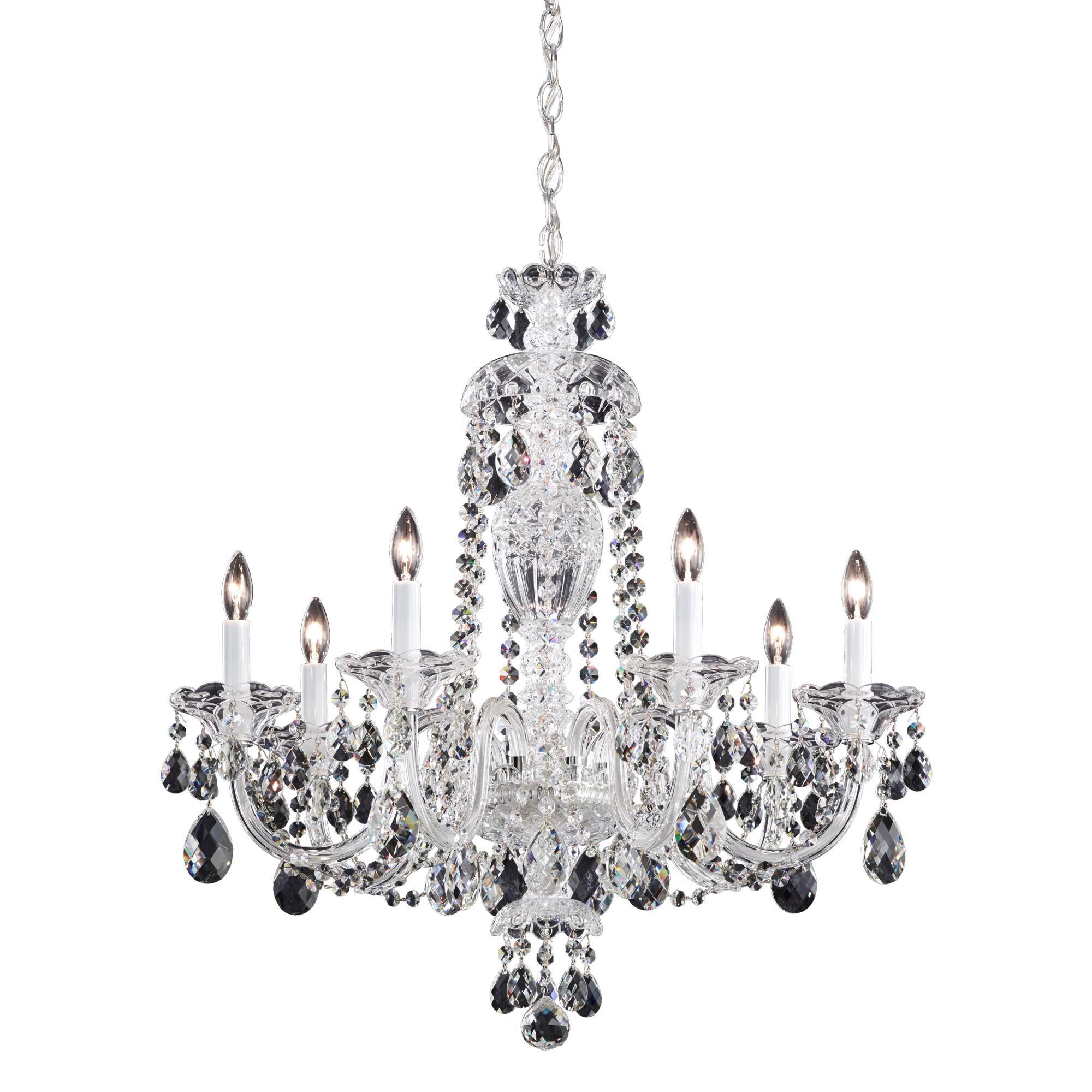 Sterling 25 Inch 7 Light Chandelier by Schonbek
