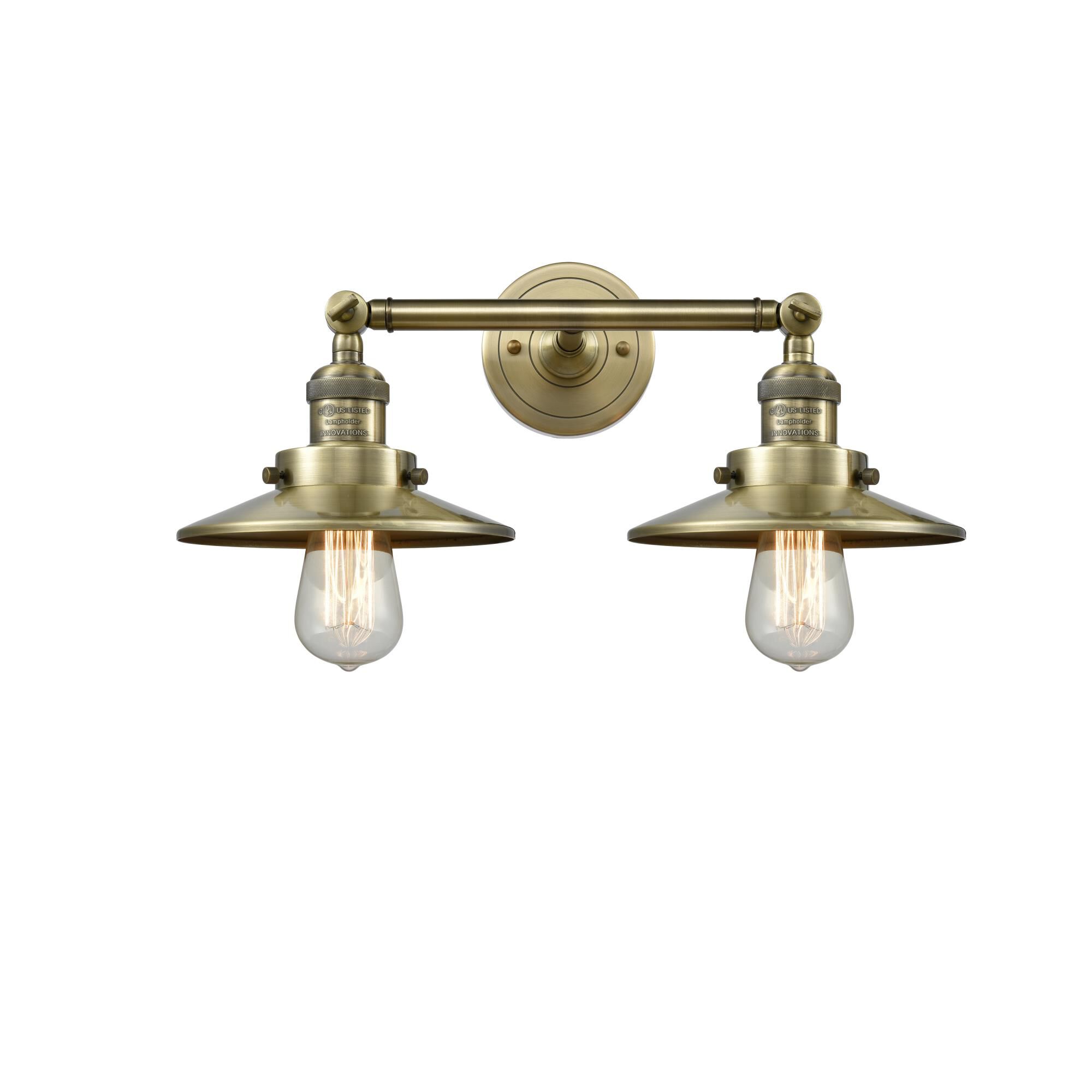 Bruno Marashlian Railroad 18 Inch 2 Light Bath Vanity Light by Innovations Lighting