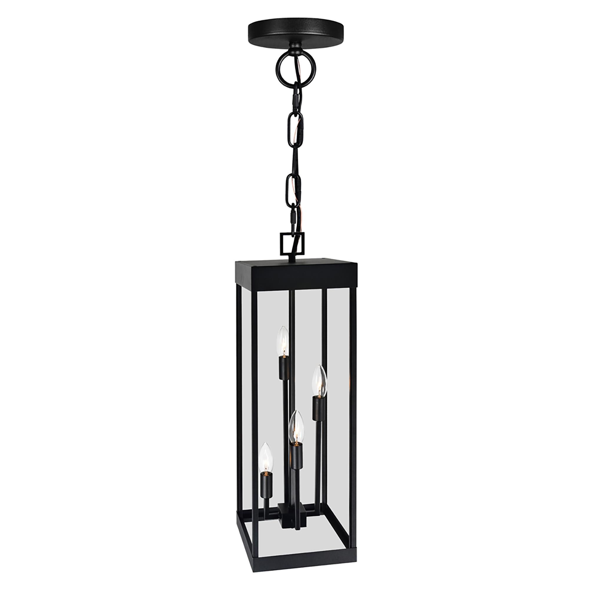 Windsor 22 Inch Tall 4 Light Outdoor Hanging Lantern by CWI Lighting