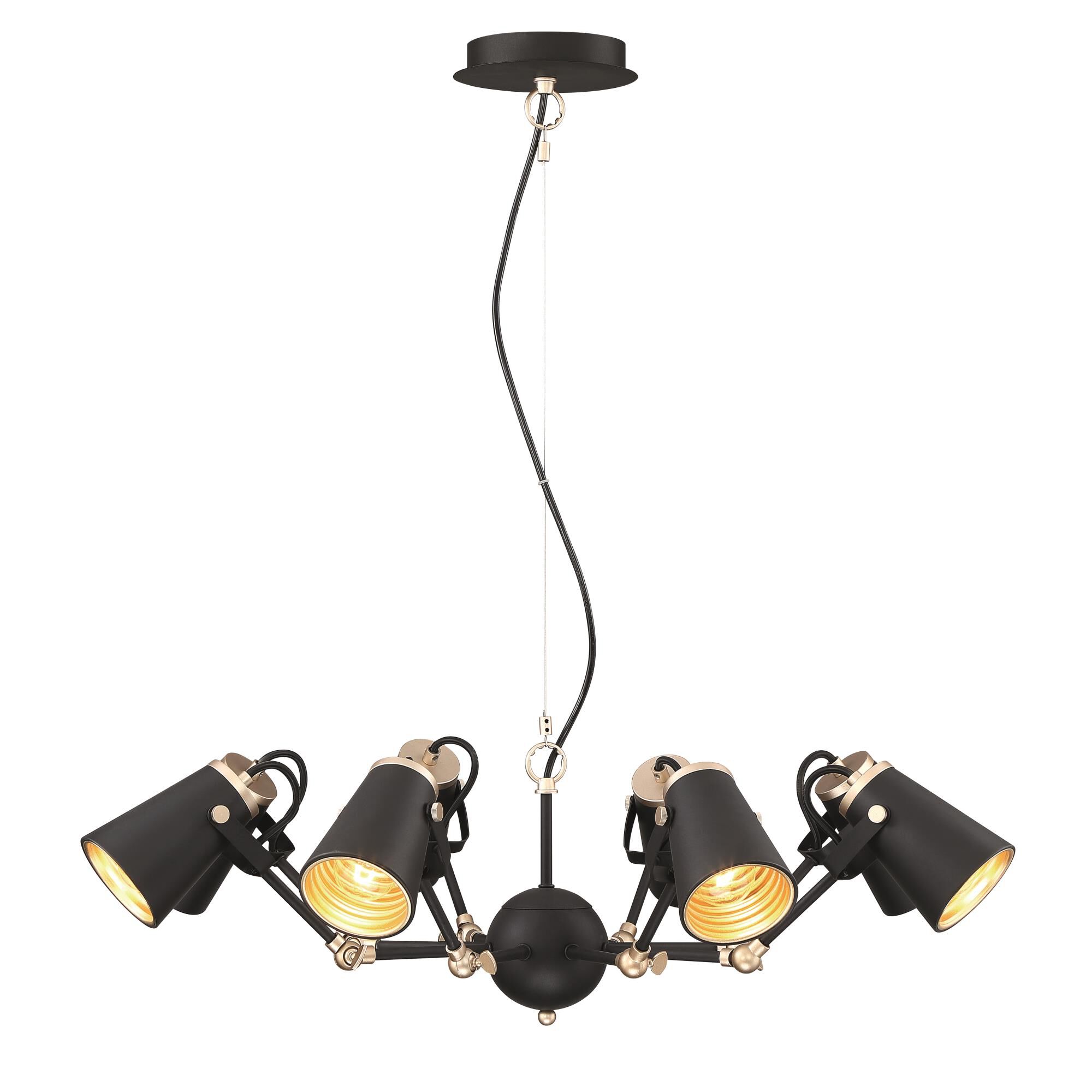 Shown in Black And Gold finish