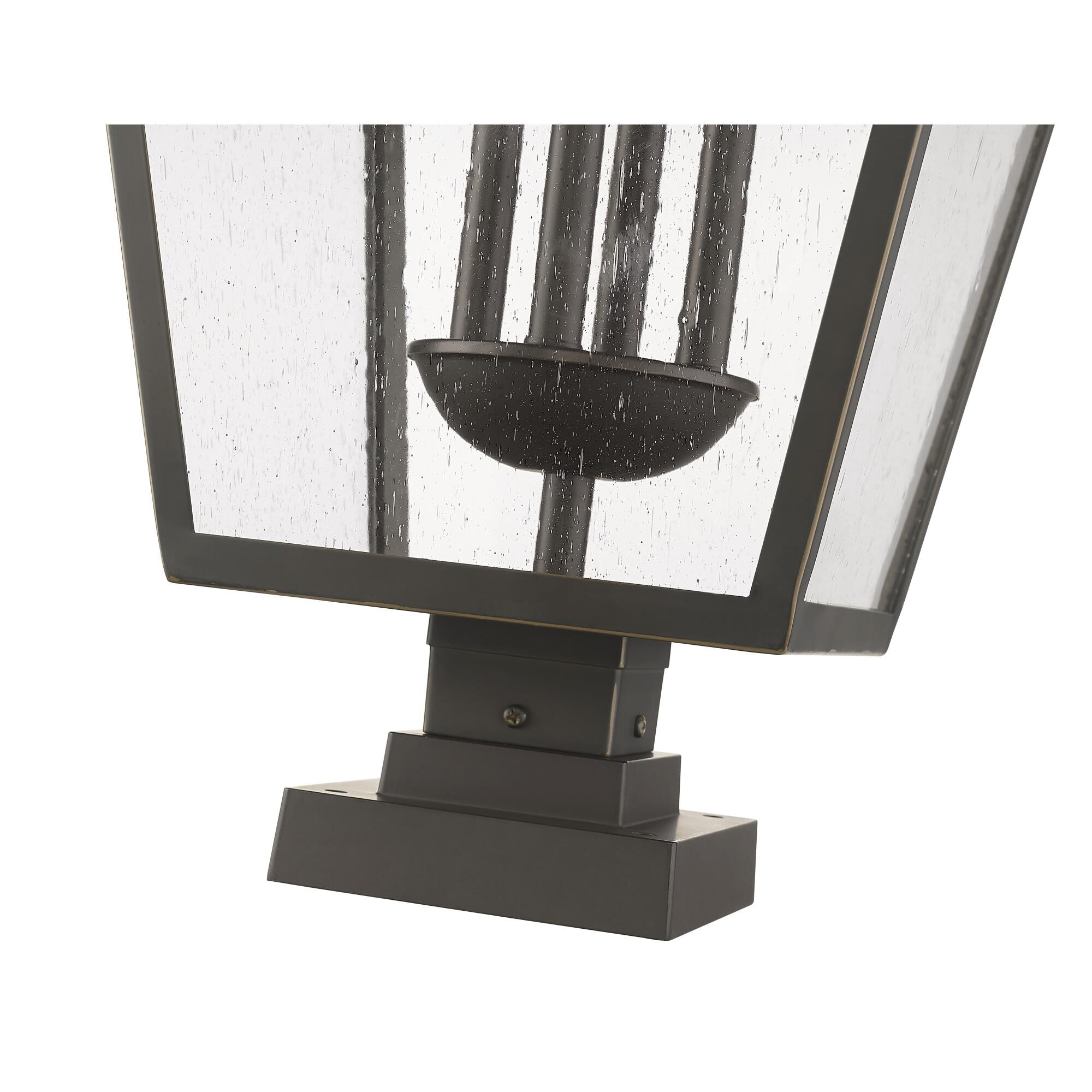 Shown in Oil Rubbed Bronze finish and Glass shade