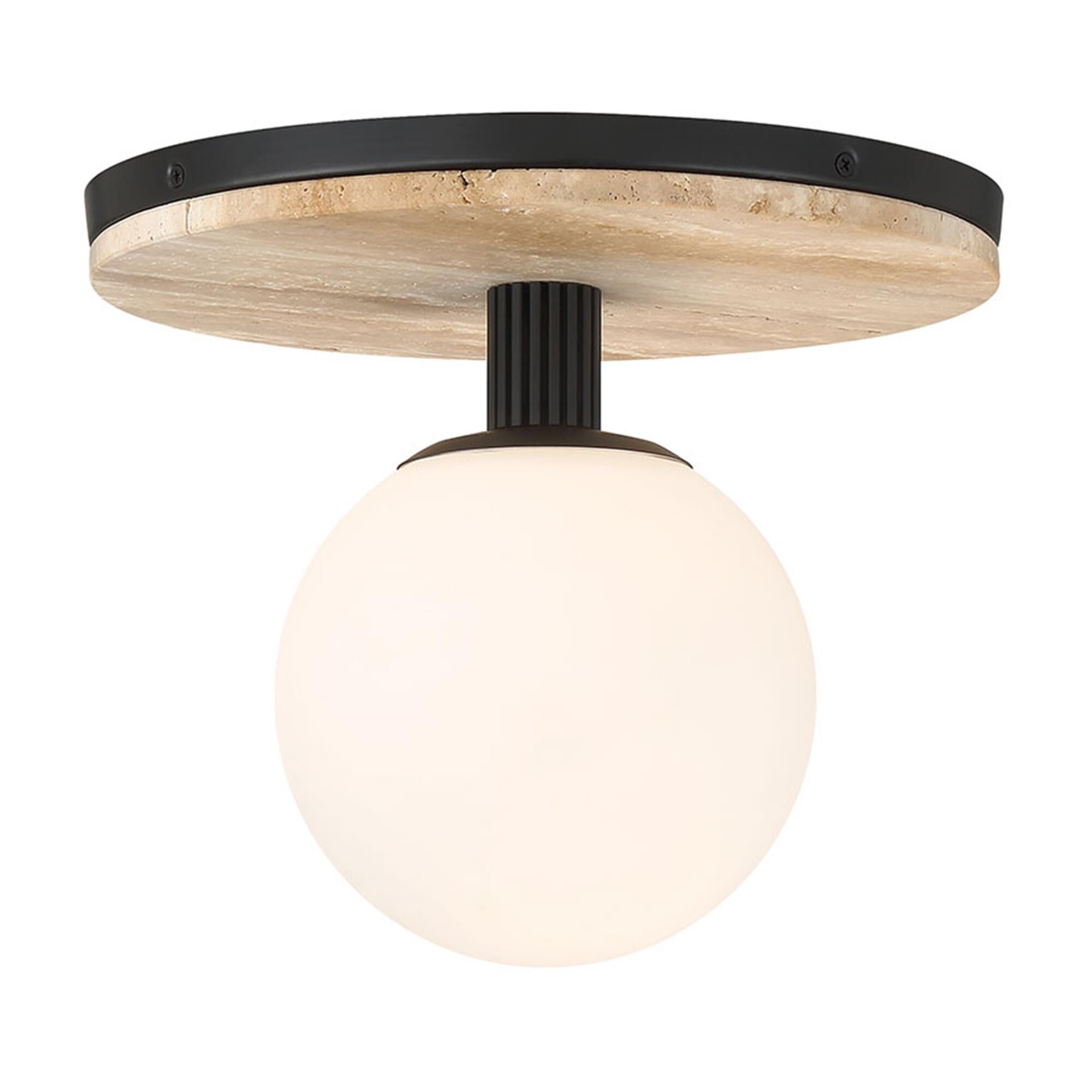 Shown in Matte Black finish and Opal Etched glass