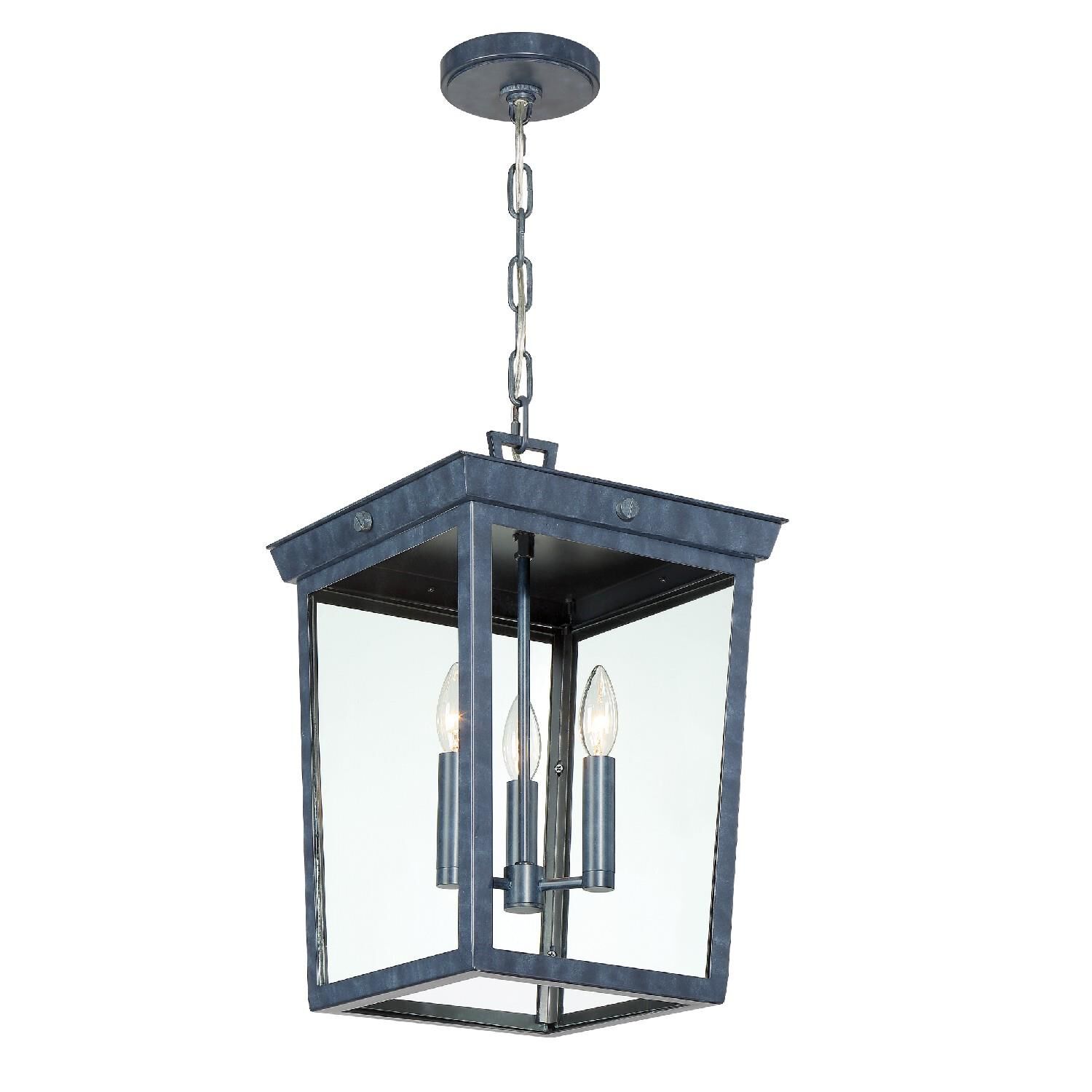 Belmont 18 Inch Tall 3 Light Outdoor Hanging Lantern by Crystorama