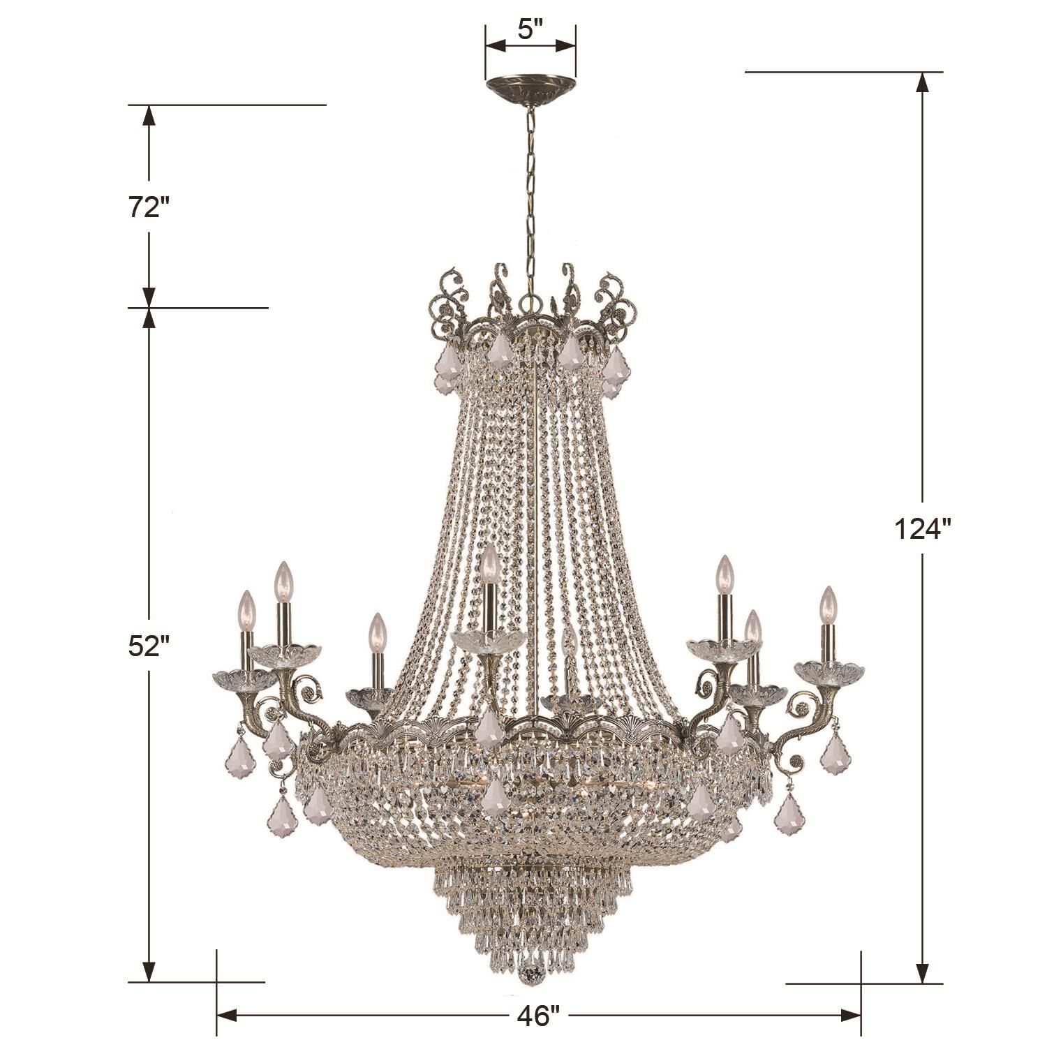 Majestic 46 Inch 20 Light Chandelier by Crystorama
