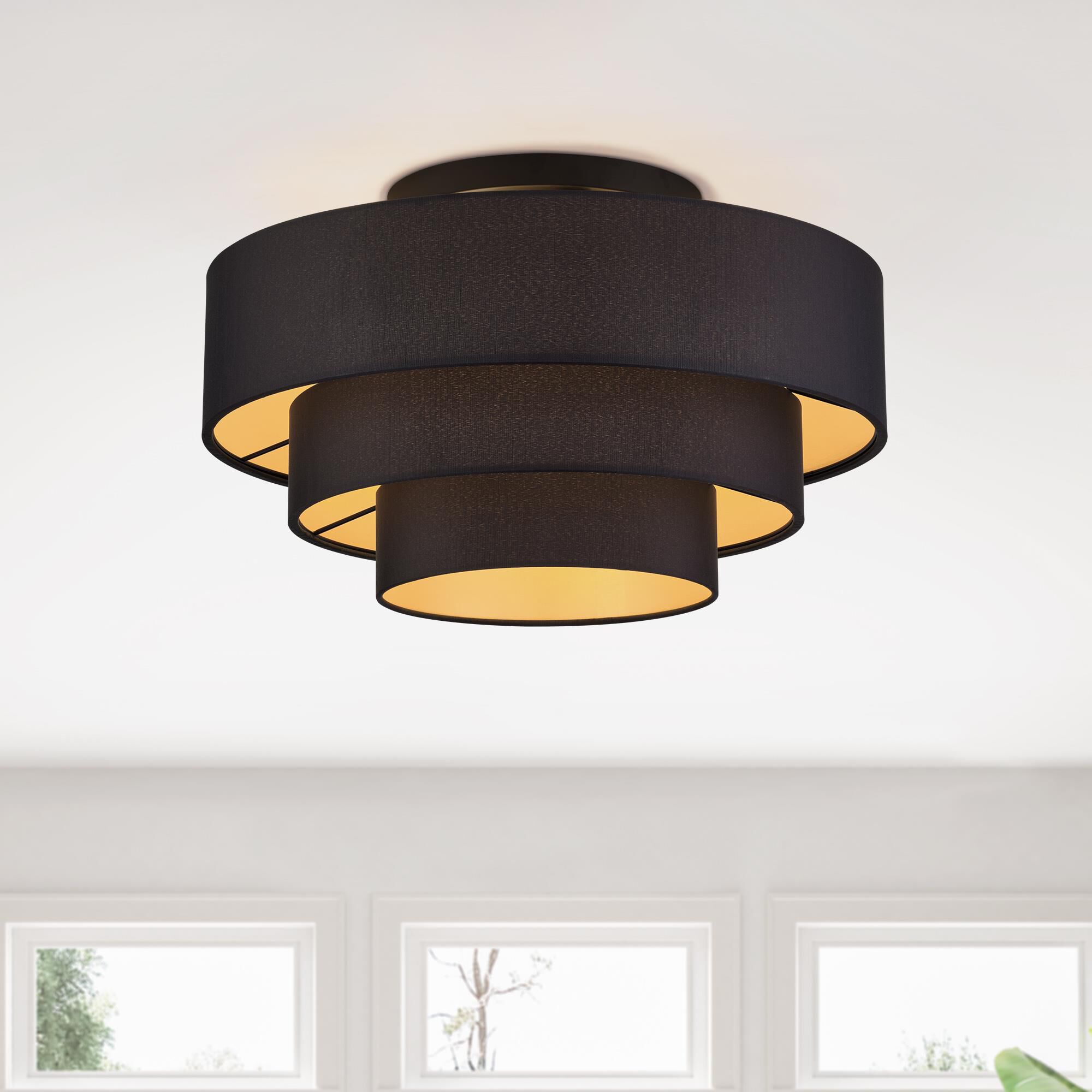 Sentosa 21 Inch Semi Flush Mount by Livex Lighting