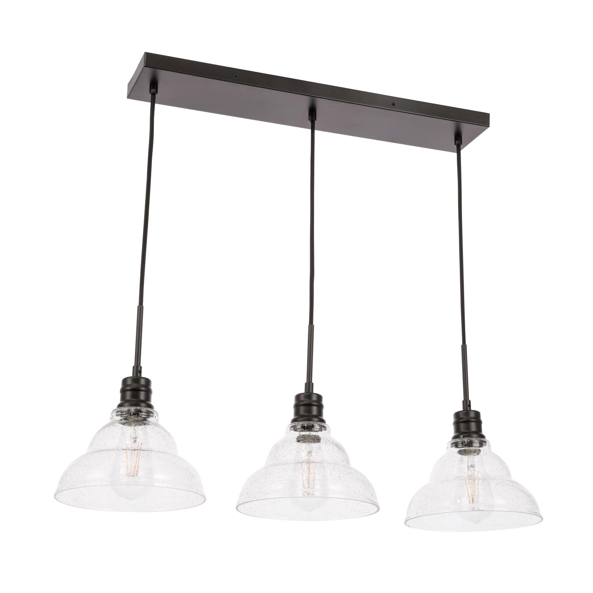 Clive 34 Inch 3 Light Linear Suspension Light by Elegant Lighting