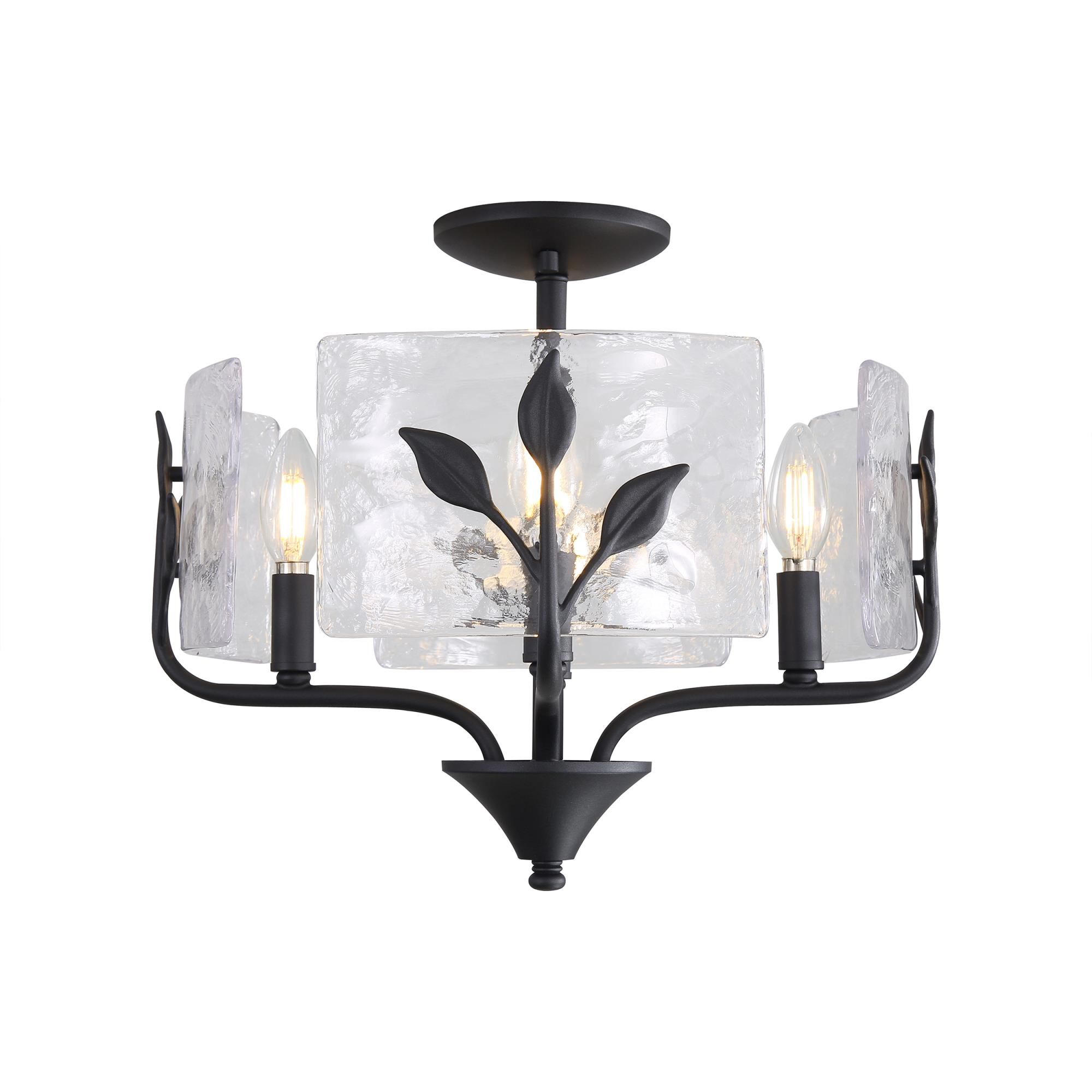 Boem 16 Inch Semi Flush Mount by Golden Lighting