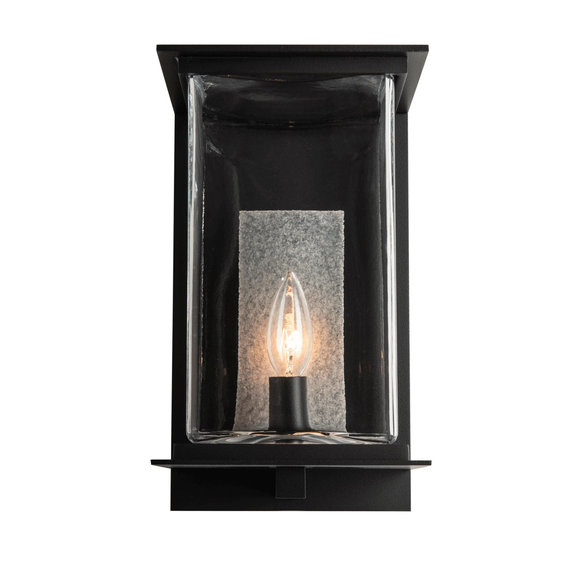 Shown in Coastal Black finish and Clear glass and Translucent Vintage Platinum accent