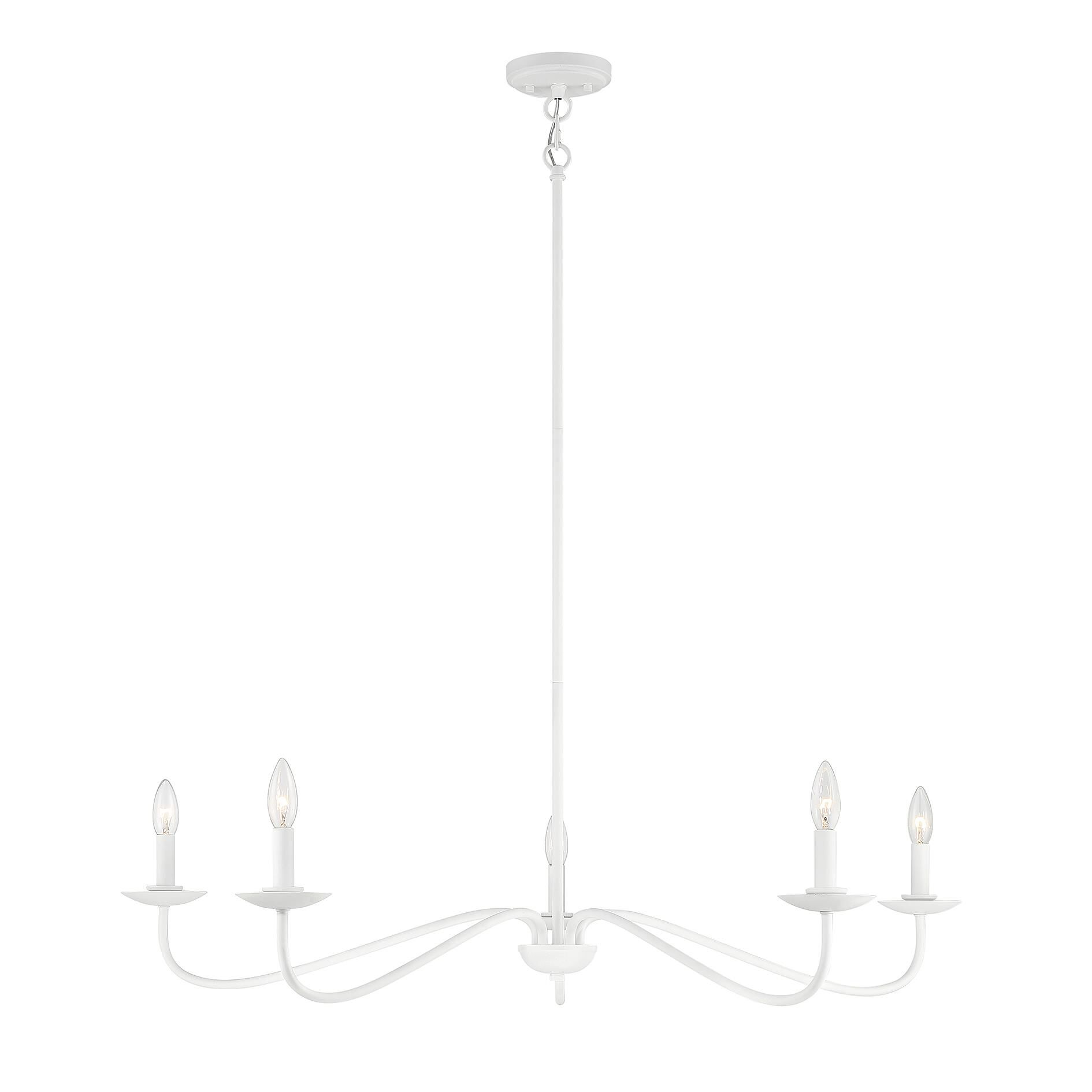 42 Inch 5 Light LED Chandelier by Meridian Lighting