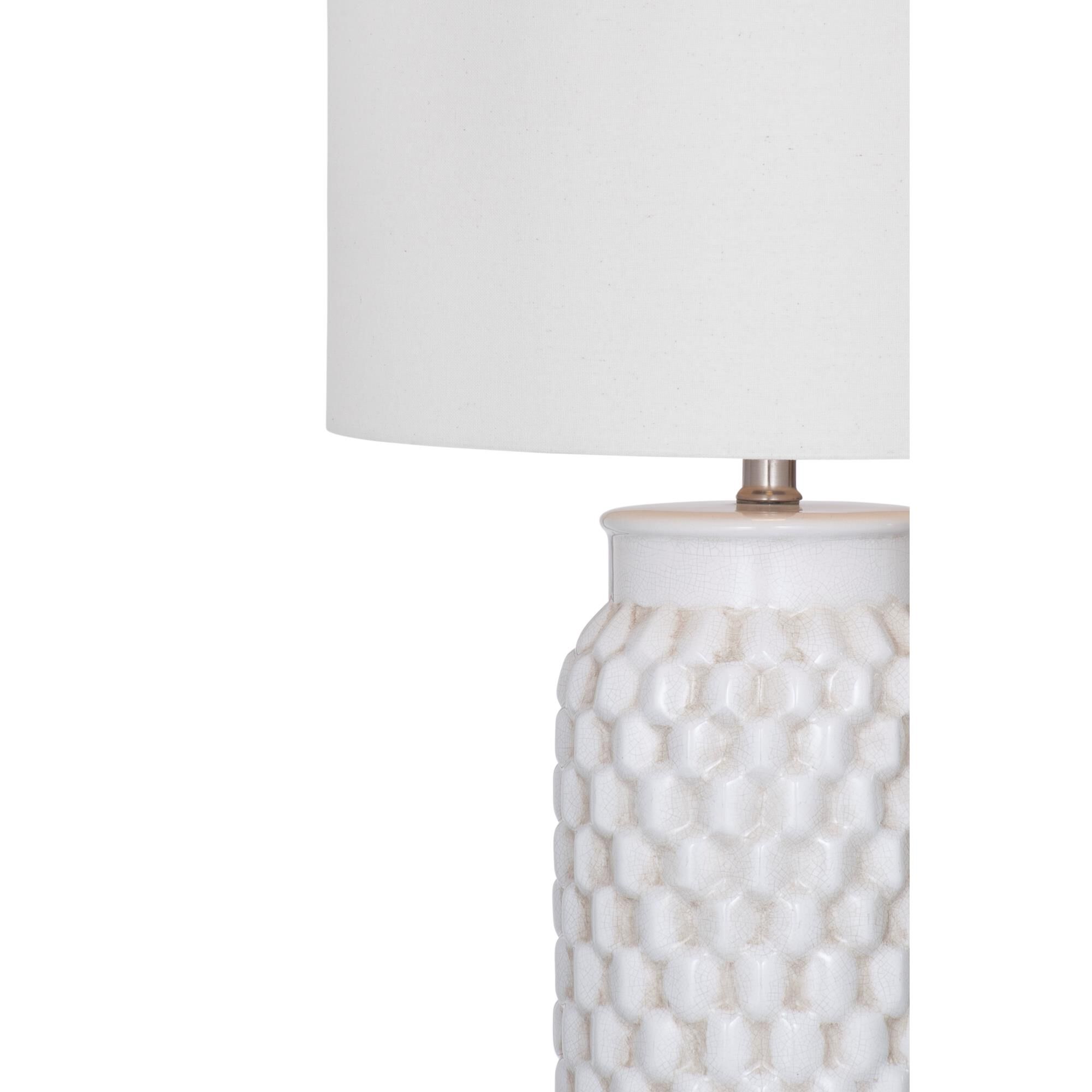 Shown in White finish and White shade