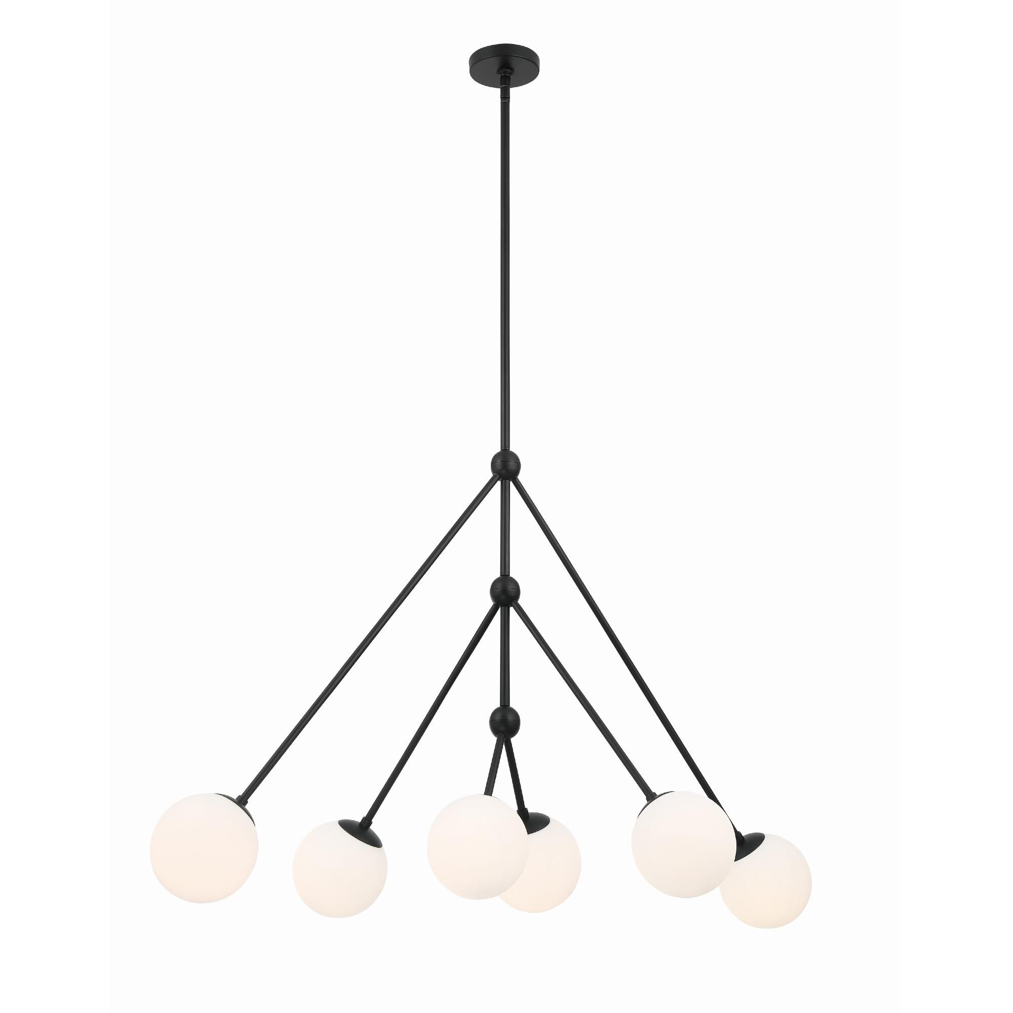 Omni 46 Inch 6 Light Linear Suspension Light by Crystorama