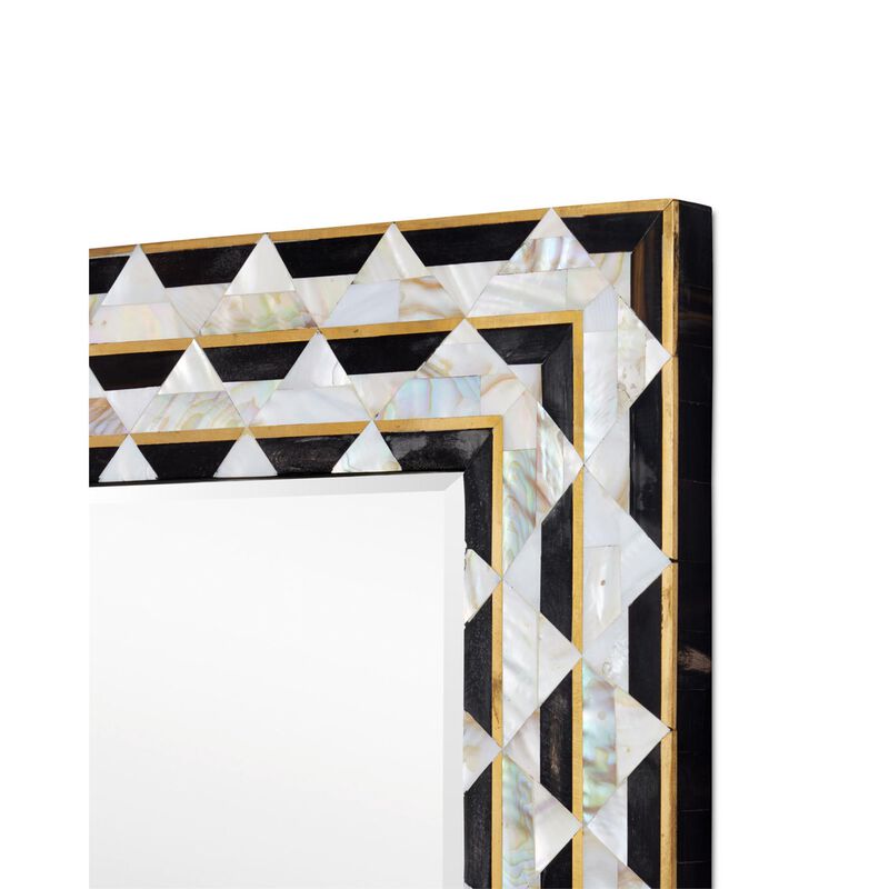 Macy 30 Inch Decorative Mirror by Currey and Company