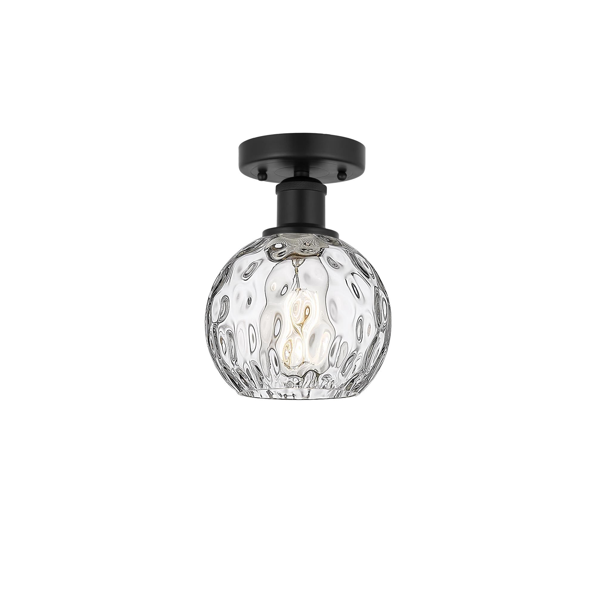 Bruno Marashlian Athens Water Glass 6 Inch 1 Light Semi Flush Mount by Innovations Lighting