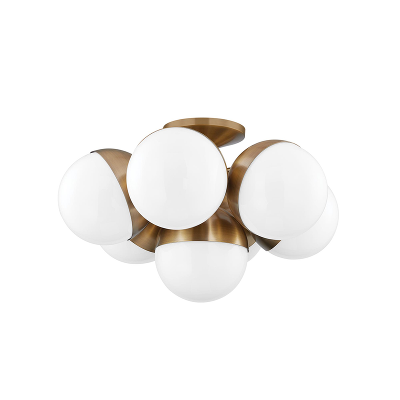 Cupertino 23.5 Inch Semi Flush Mount by Troy Lighting