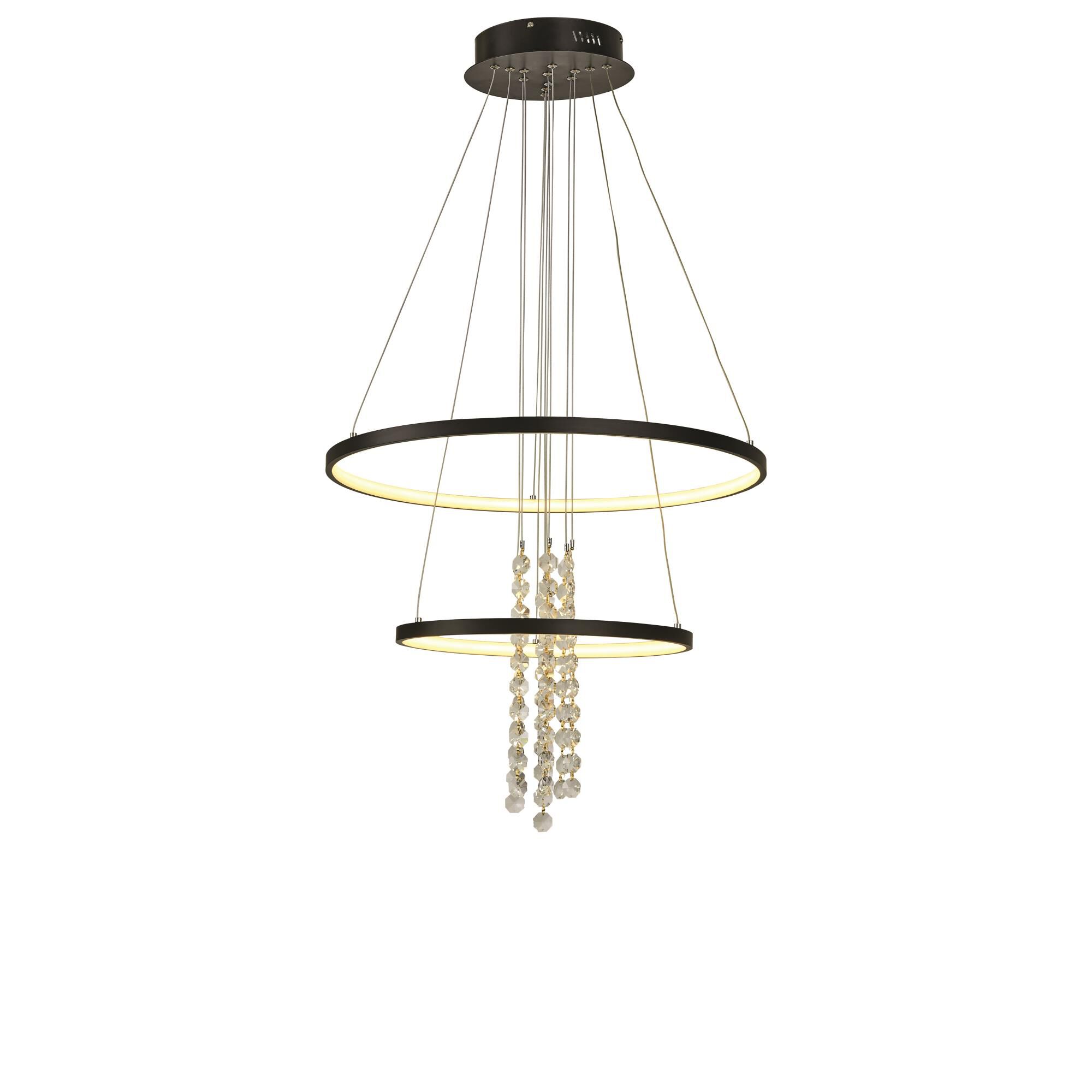 Glacier 24 Inch 2 Light LED Chandelier by Thumprints